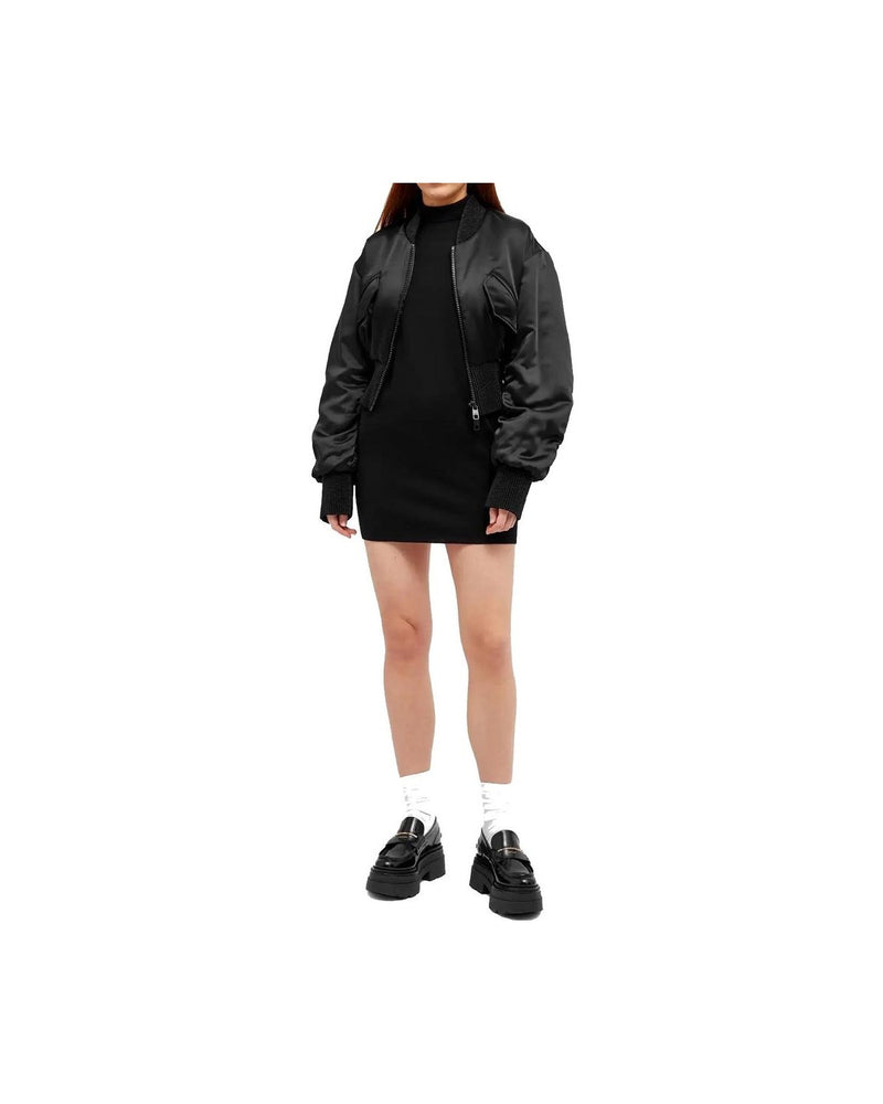Dolce & Gabbana Black Acetate Bomber Jacket Glam Steals