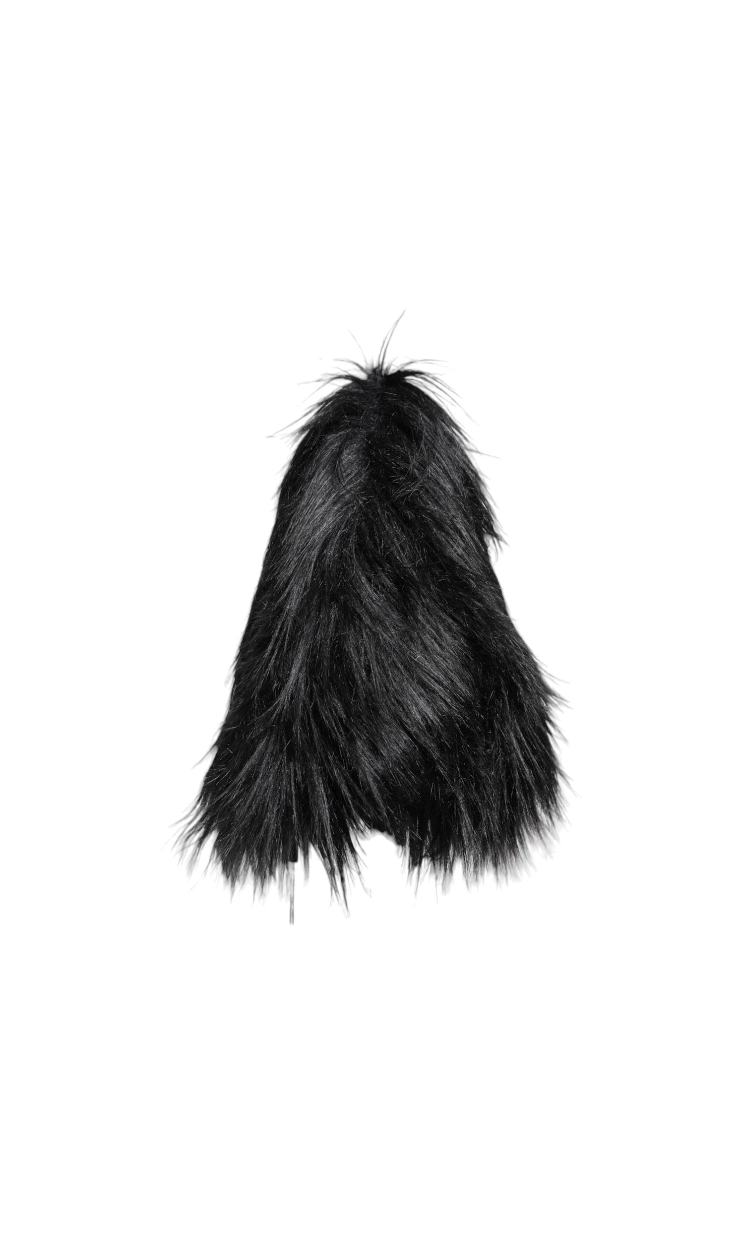 Dolce & Gabbana Black Acrylic Fur Womens Bucket Hat Glam Steals