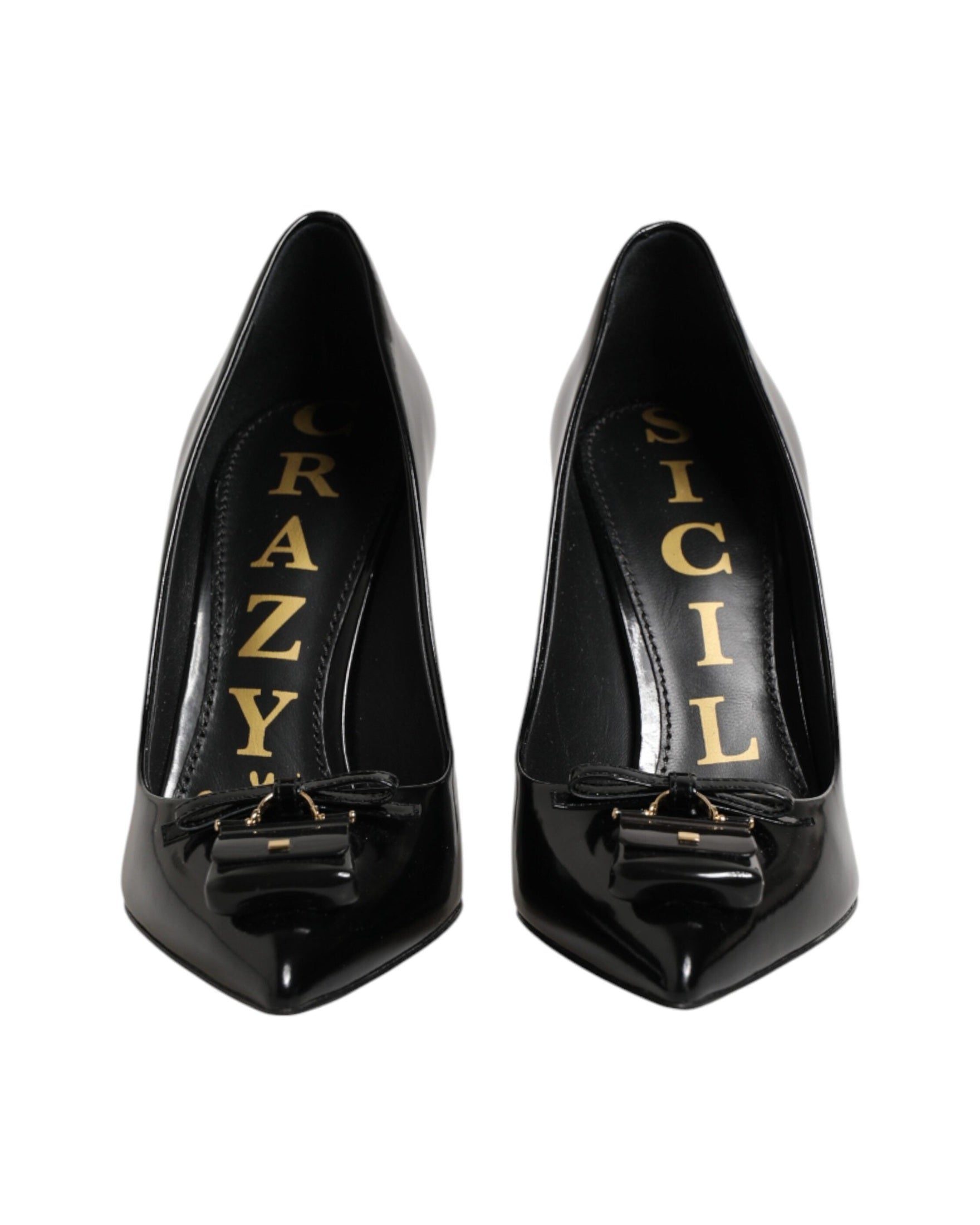 Dolce & Gabbana Black Bag Embellished Heels Glam Steals