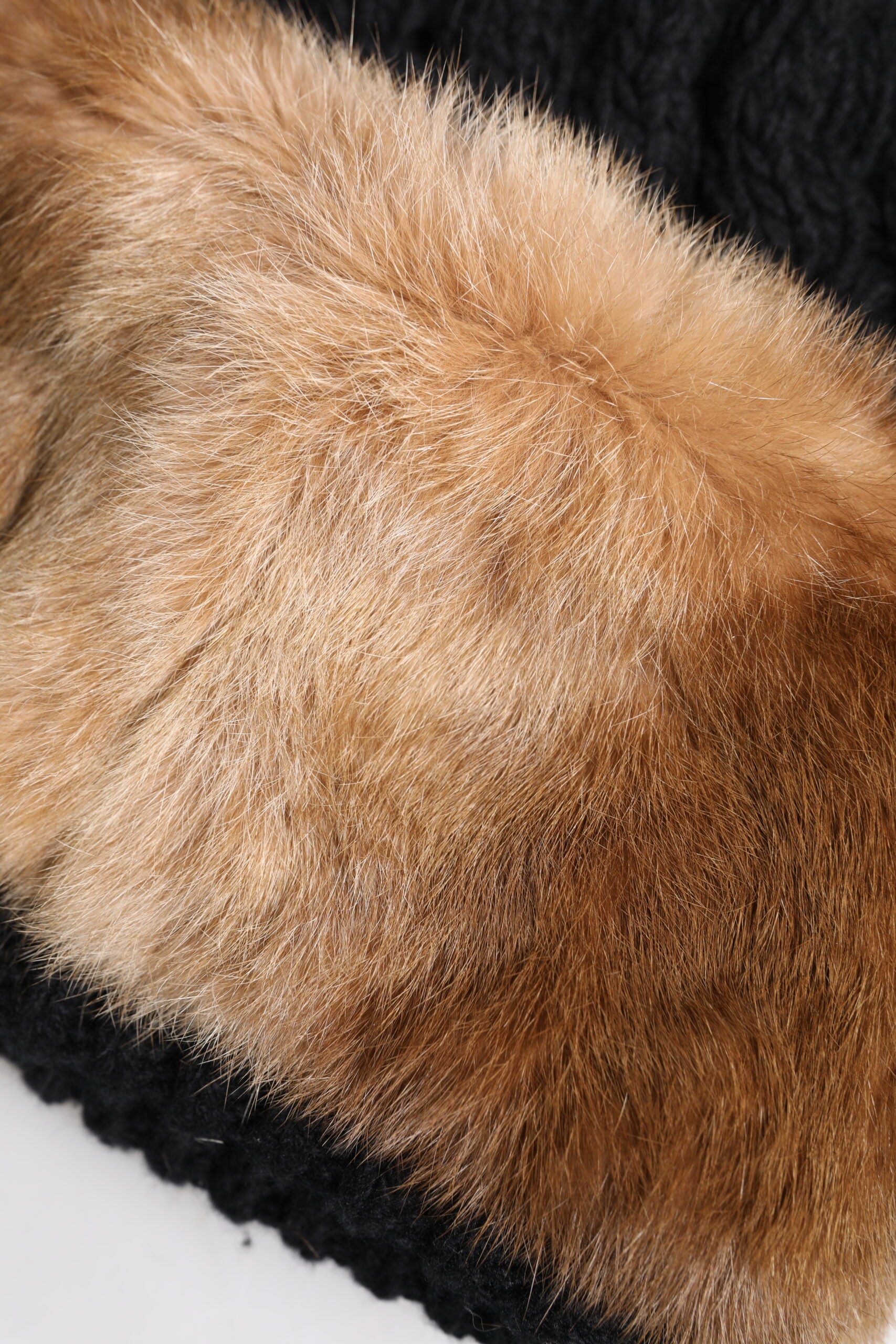 Dolce & Gabbana Black Brown Dyed Rabbit Real Fur Winter Beanie Hat Glam Steals
