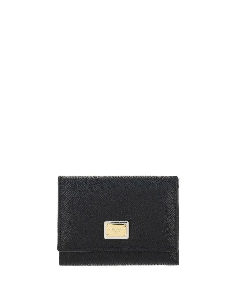 Dolce & Gabbana Black Calf Leather Bos Taurus Wallet 