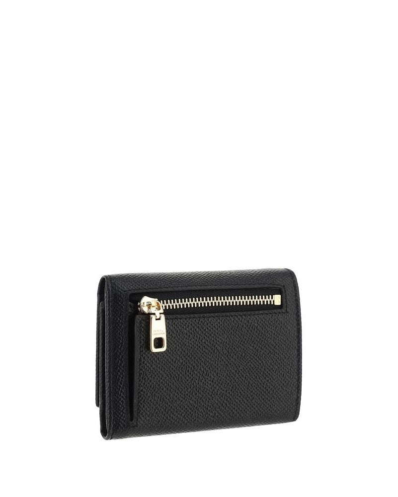 Dolce & Gabbana Black Calf Leather Bos Taurus Wallet 