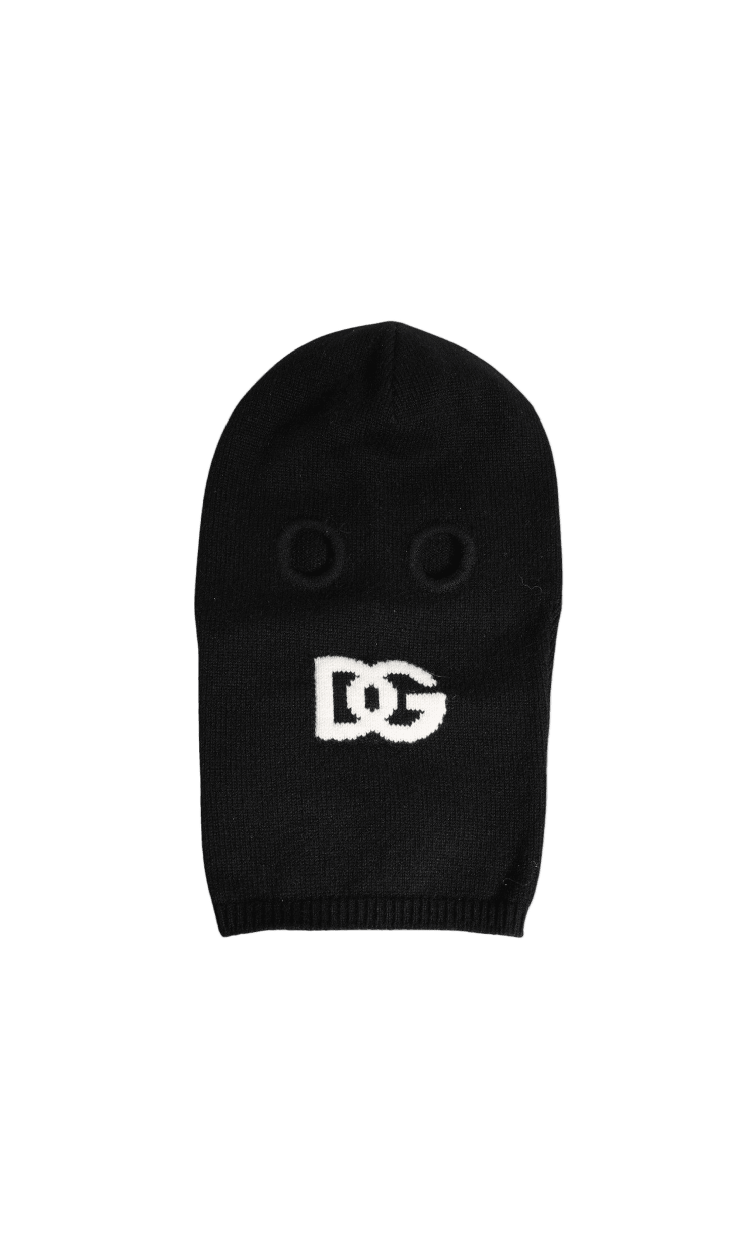 Dolce & Gabbana Black Cashmere Knitted Ski Mask Balaclava Hat Glam Steals