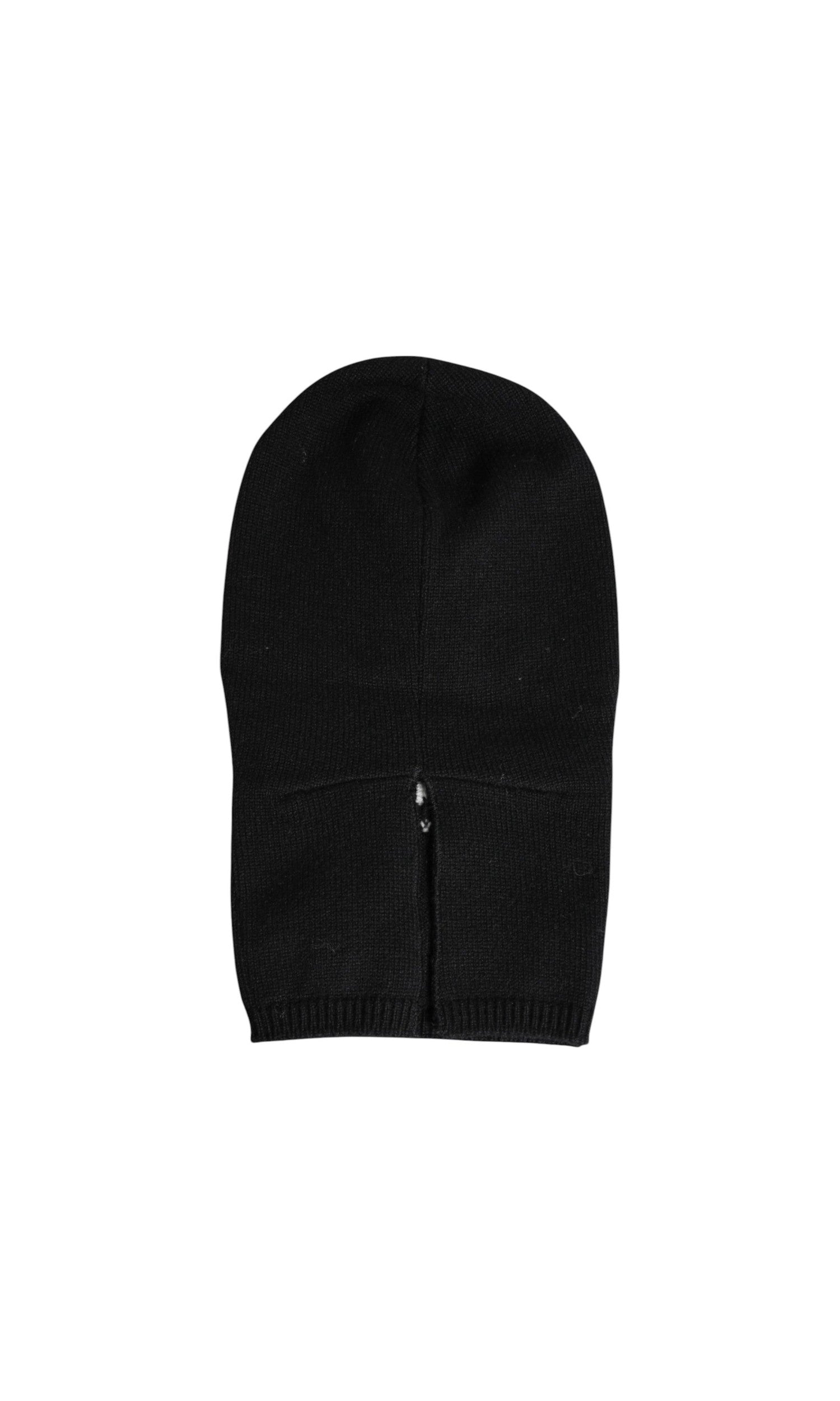 Dolce & Gabbana Black Cashmere Knitted Ski Mask Balaclava Hat Glam Steals