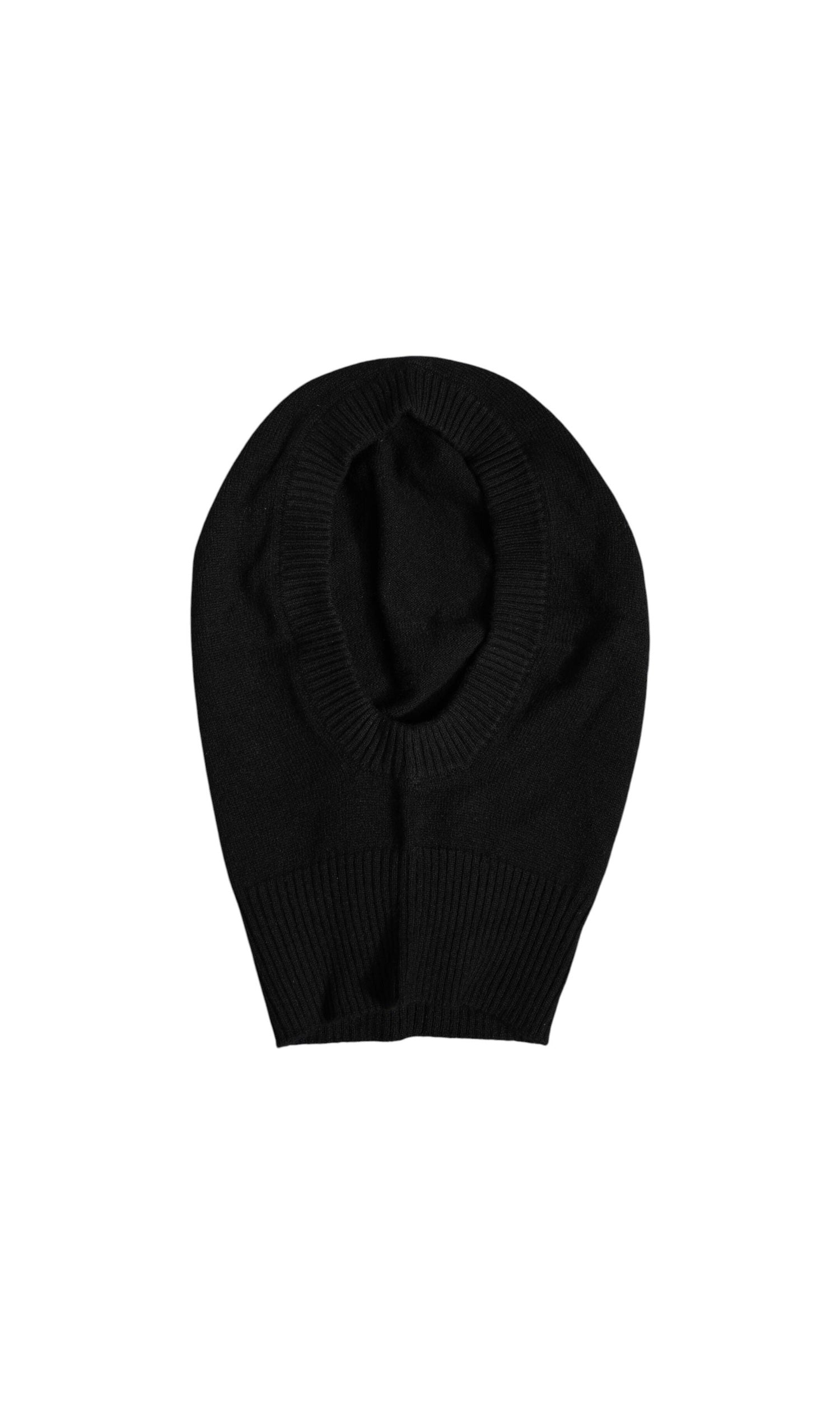 Dolce & Gabbana Black Cashmere Knitted Ski Mask Balaclava Hat Glam Steals