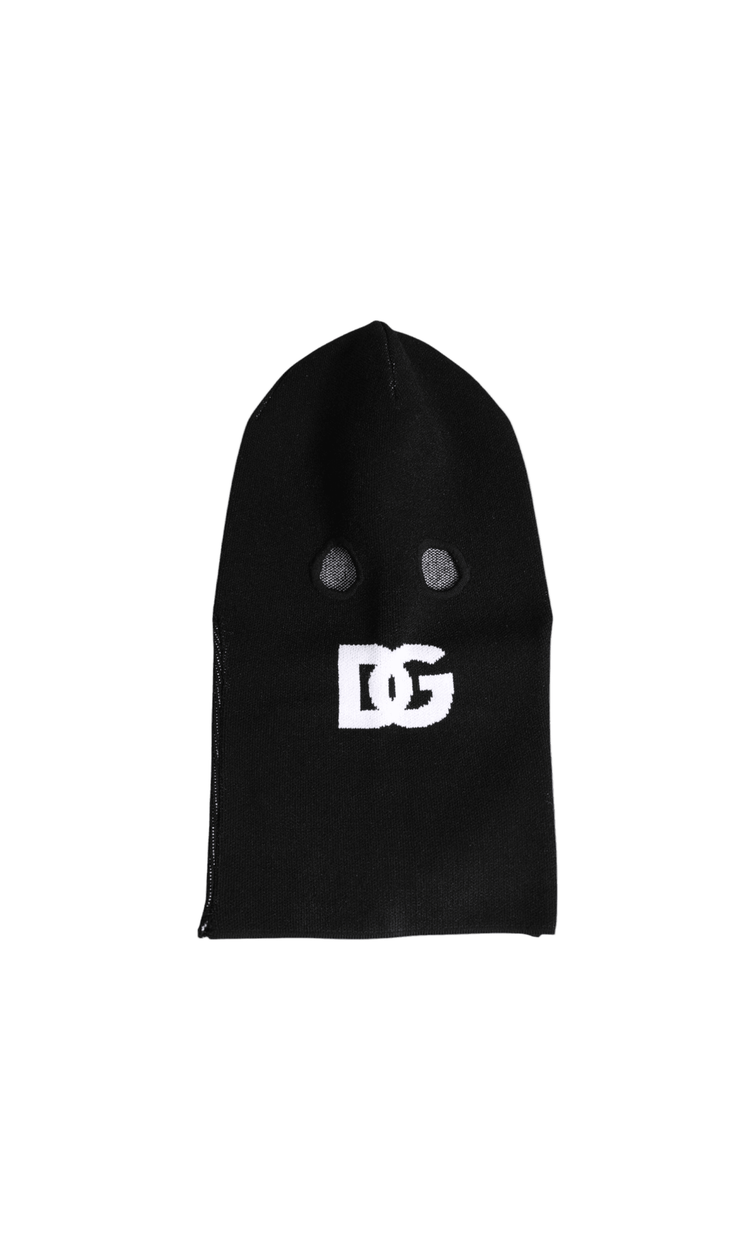 Dolce & Gabbana Black Cashmere Knitted Ski Mask Balaclava Hat Glam Steals