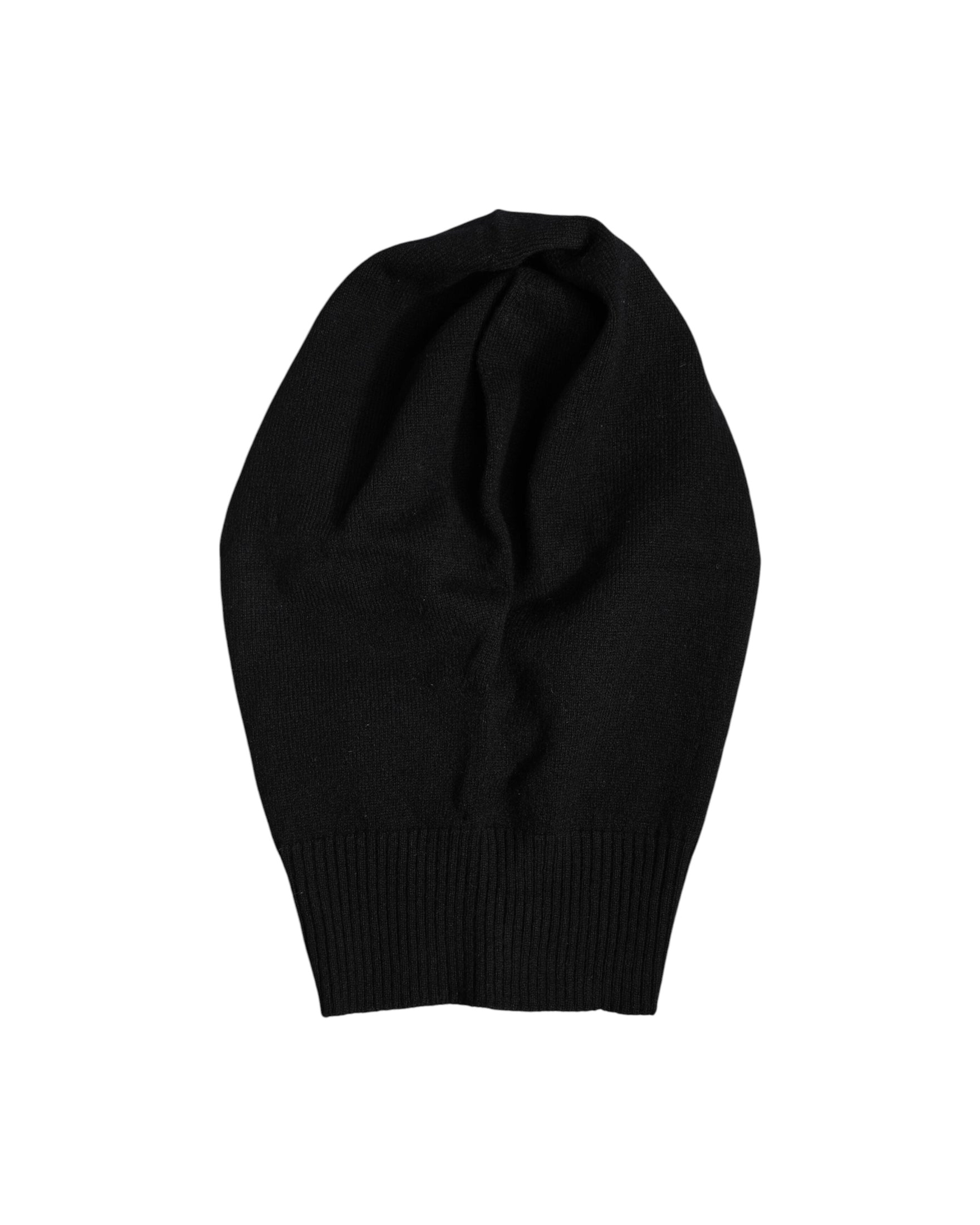Dolce & Gabbana Black Cashmere Knitted Ski Mask Balaclava Hat Glam Steals