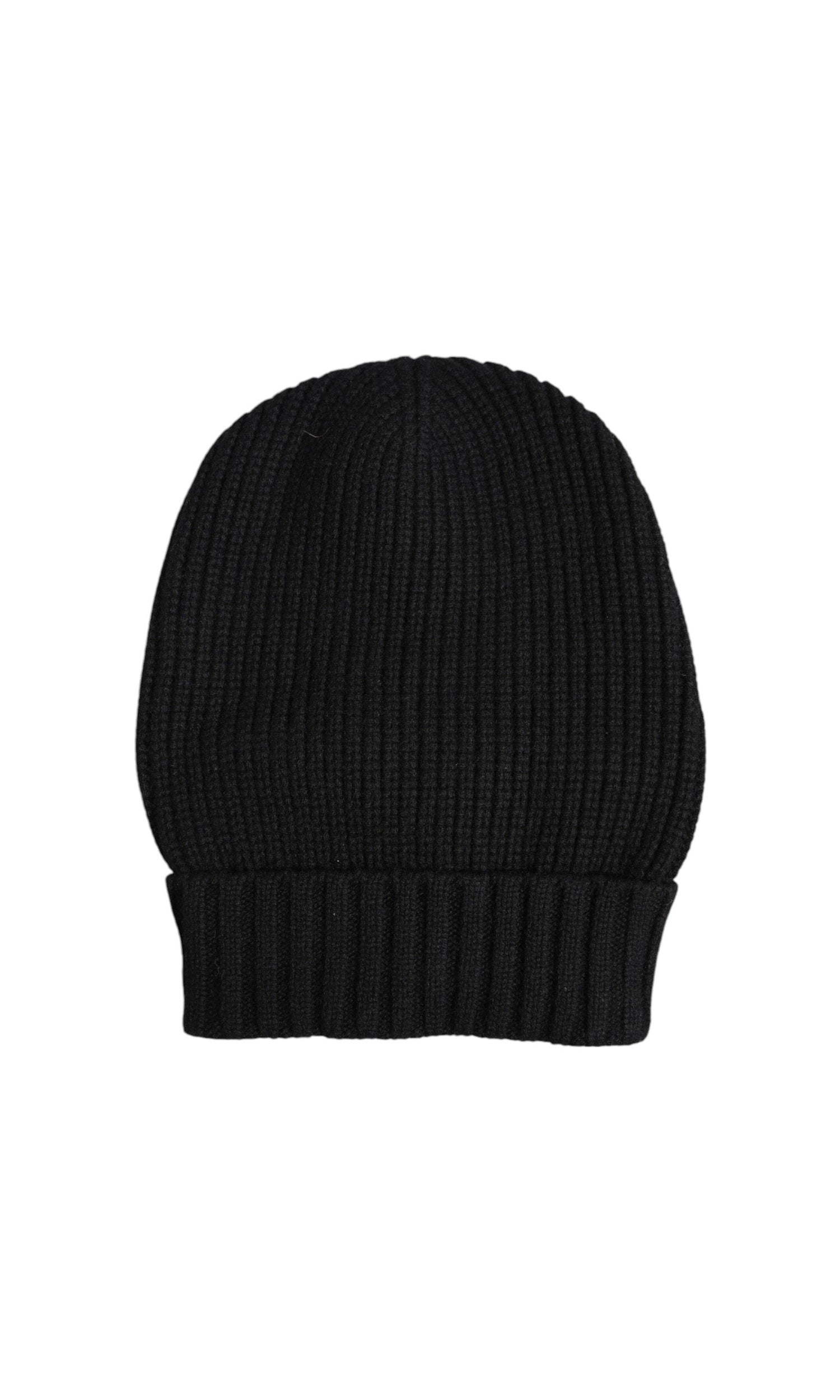 Dolce & Gabbana Black Cashmere Knitted Winter Beanie Hat Glam Steals