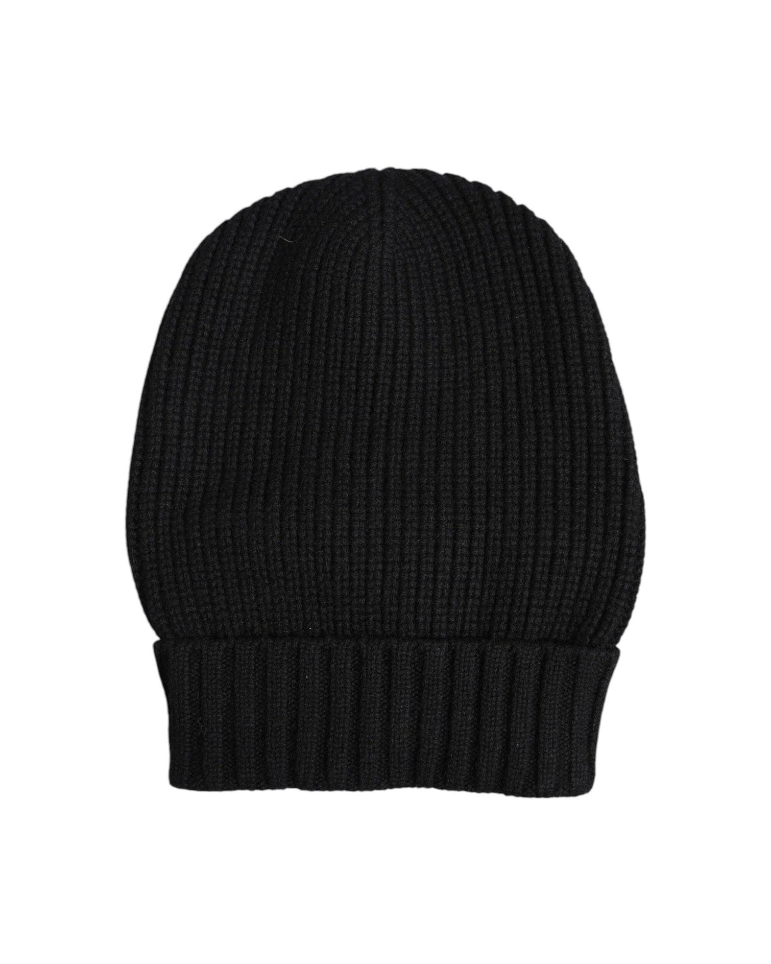 Dolce & Gabbana Black Cashmere Knitted Winter Beanie Hat Glam Steals