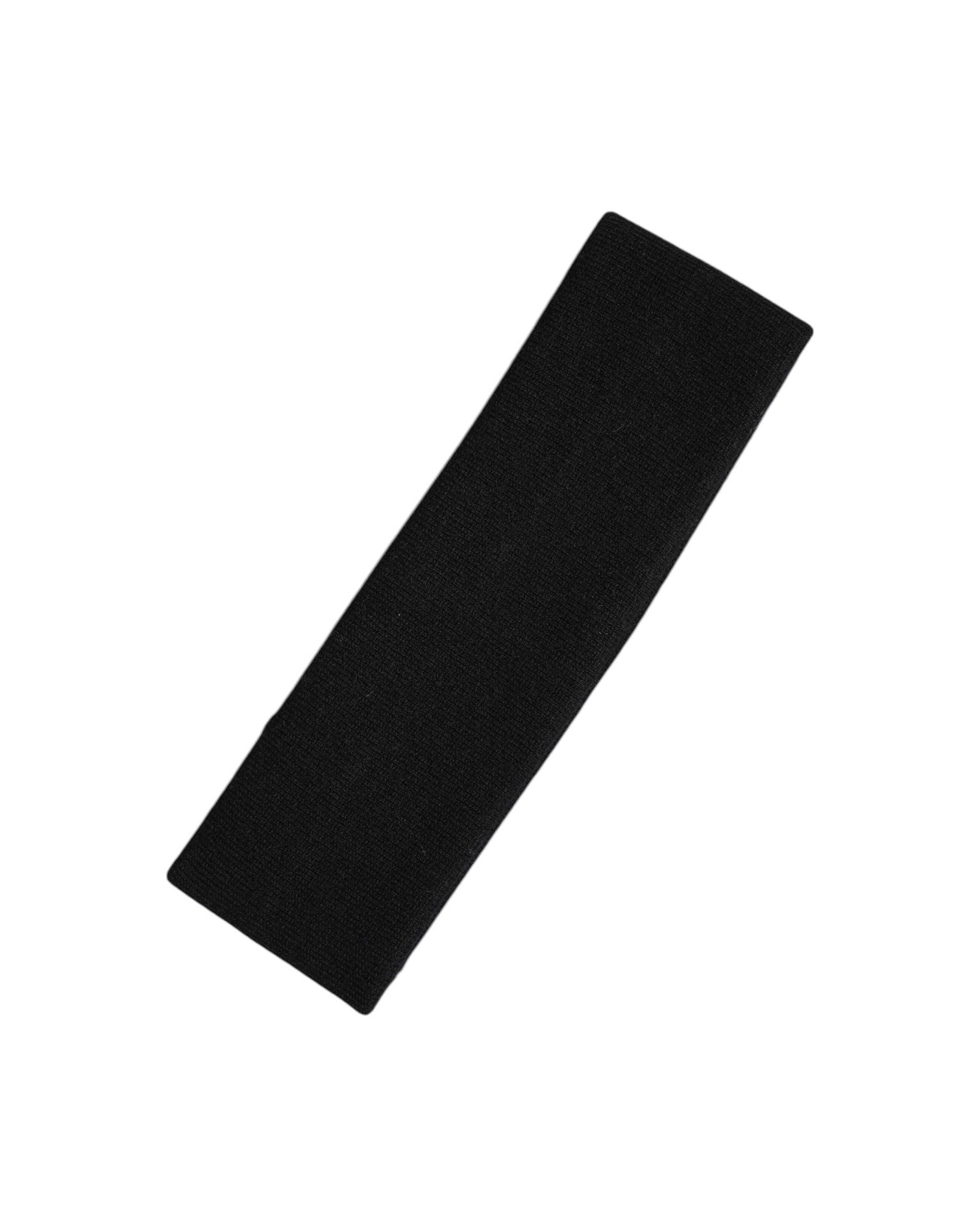 Dolce & Gabbana Black Cashmere Knitted Women Head Band Hat Glam Steals