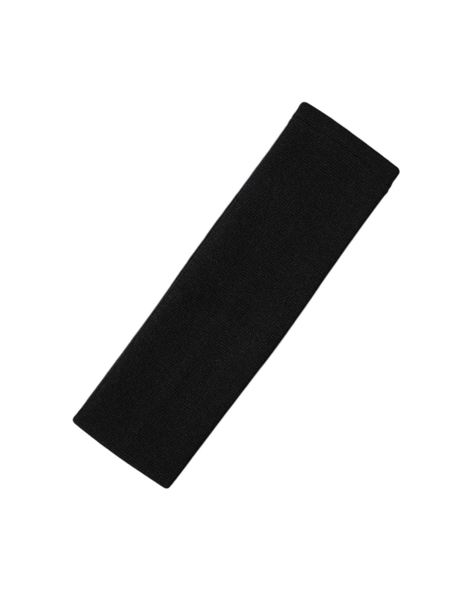 Dolce & Gabbana Black Cashmere Knitted Women Head Band Hat Glam Steals