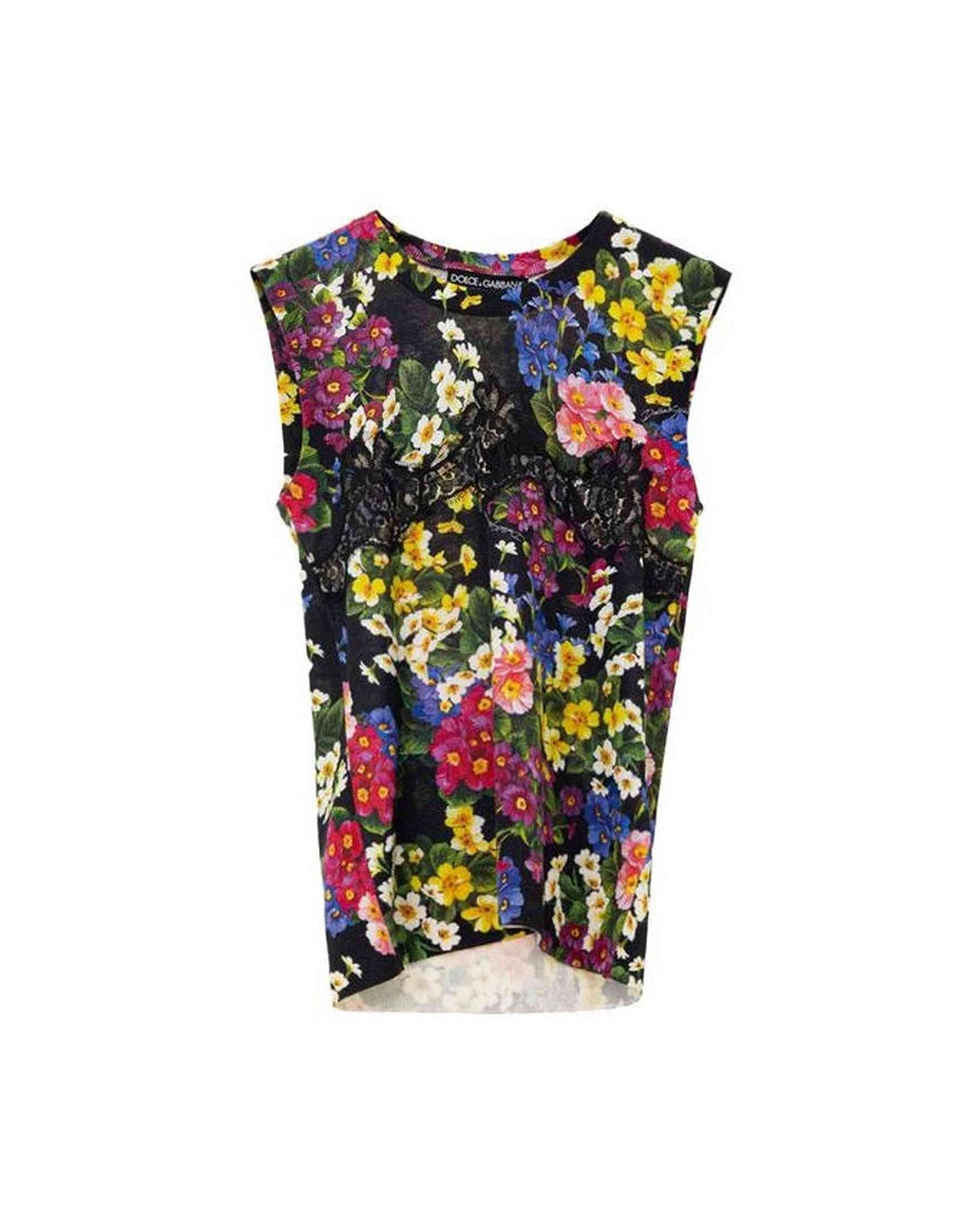 Dolce & Gabbana Black Cashmere Tank Top Glam Steals