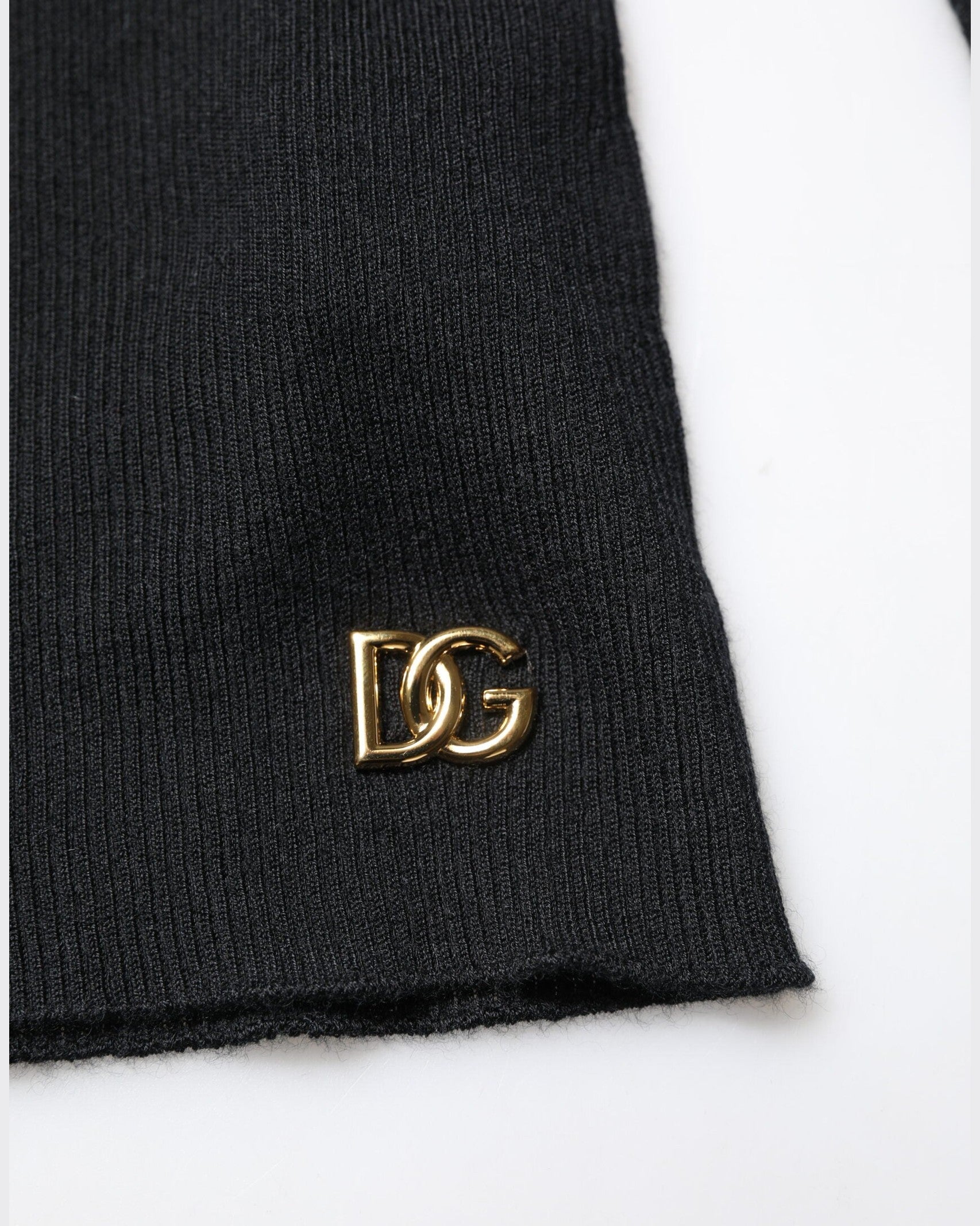 Dolce & Gabbana Black Cashmere Turtleneck Knitted Blouse Top Glam Steals
