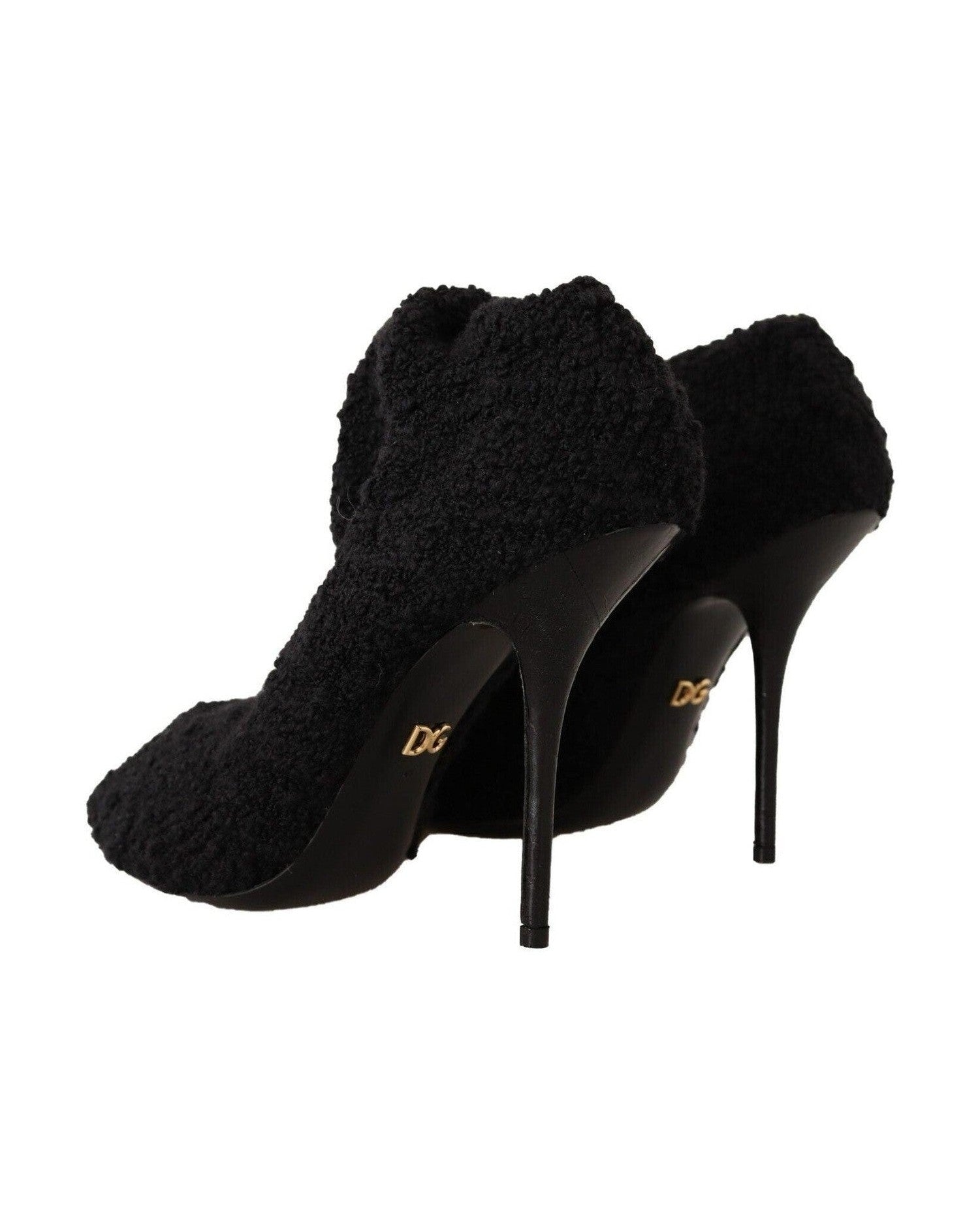 Dolce & Gabbana Black Chic Stretch Sock Boots Glam Steals