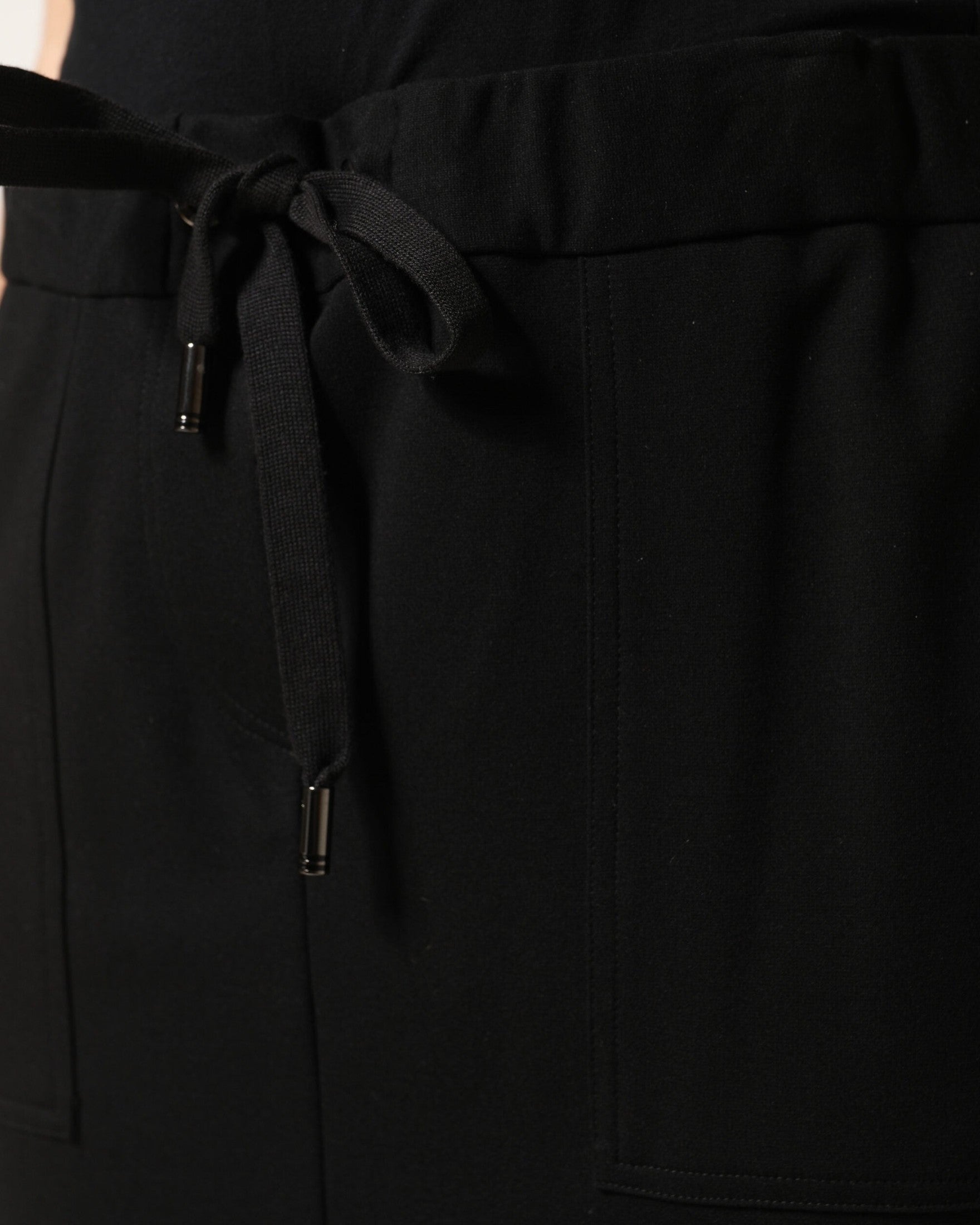 Dolce & Gabbana Black Cotton Drawstring Long Maxi Cargo Skirt Glam Steals