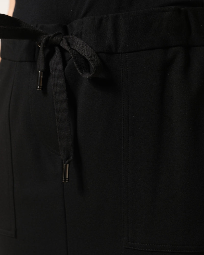 Dolce & Gabbana Black Cotton Drawstring Long Maxi Cargo Skirt Glam Steals