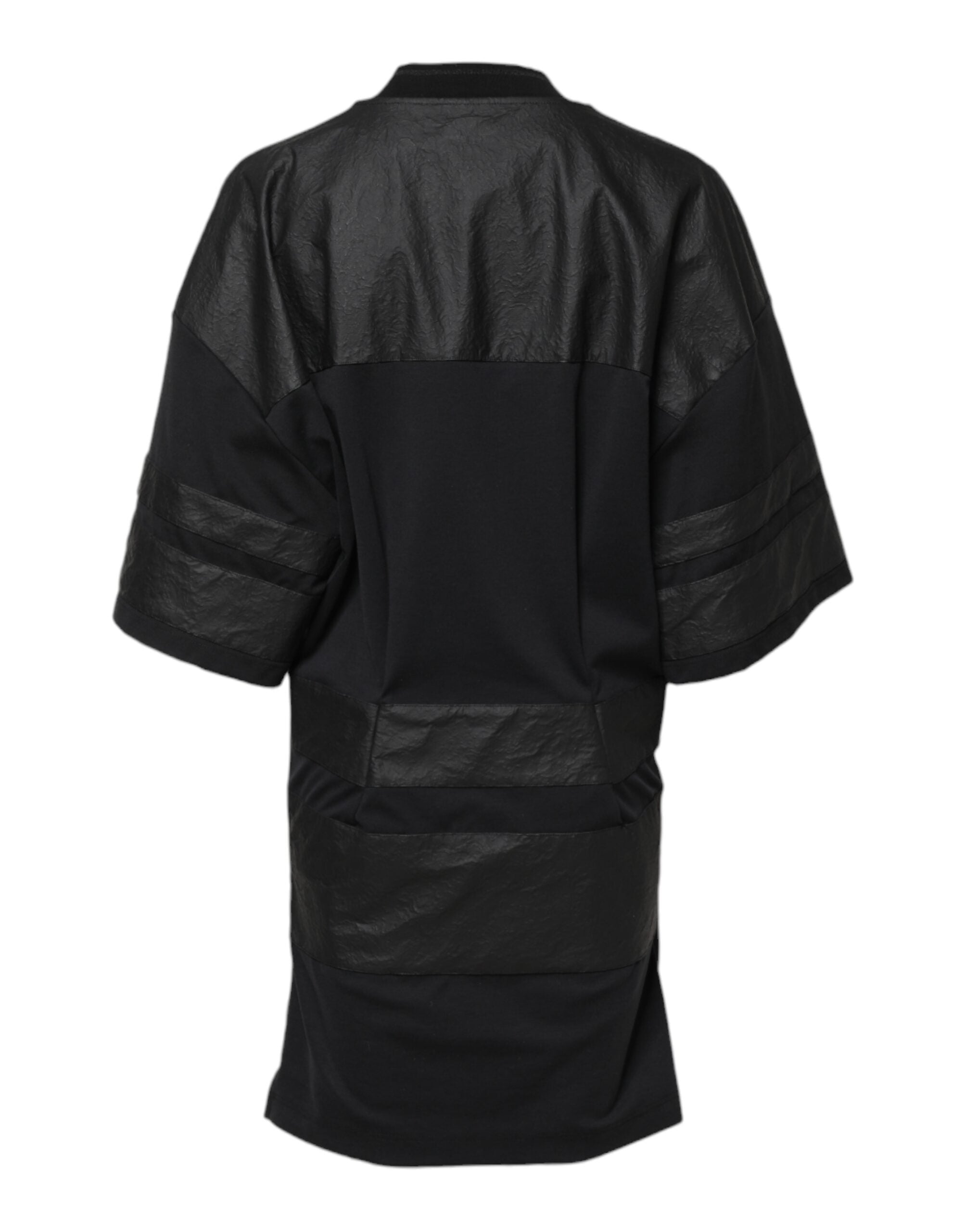 Dolce & Gabbana Black Cotton Short Sleeves V Neck T-Shirt Glam Steals