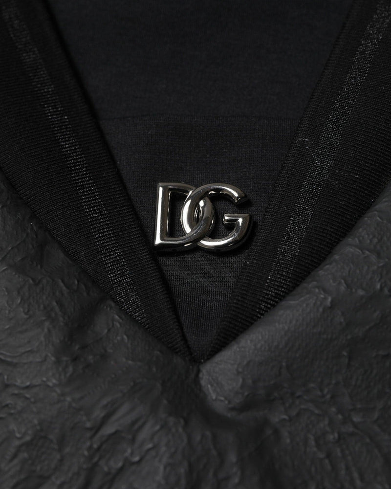 Dolce & Gabbana Black Cotton Short Sleeves V Neck T-Shirt Glam Steals