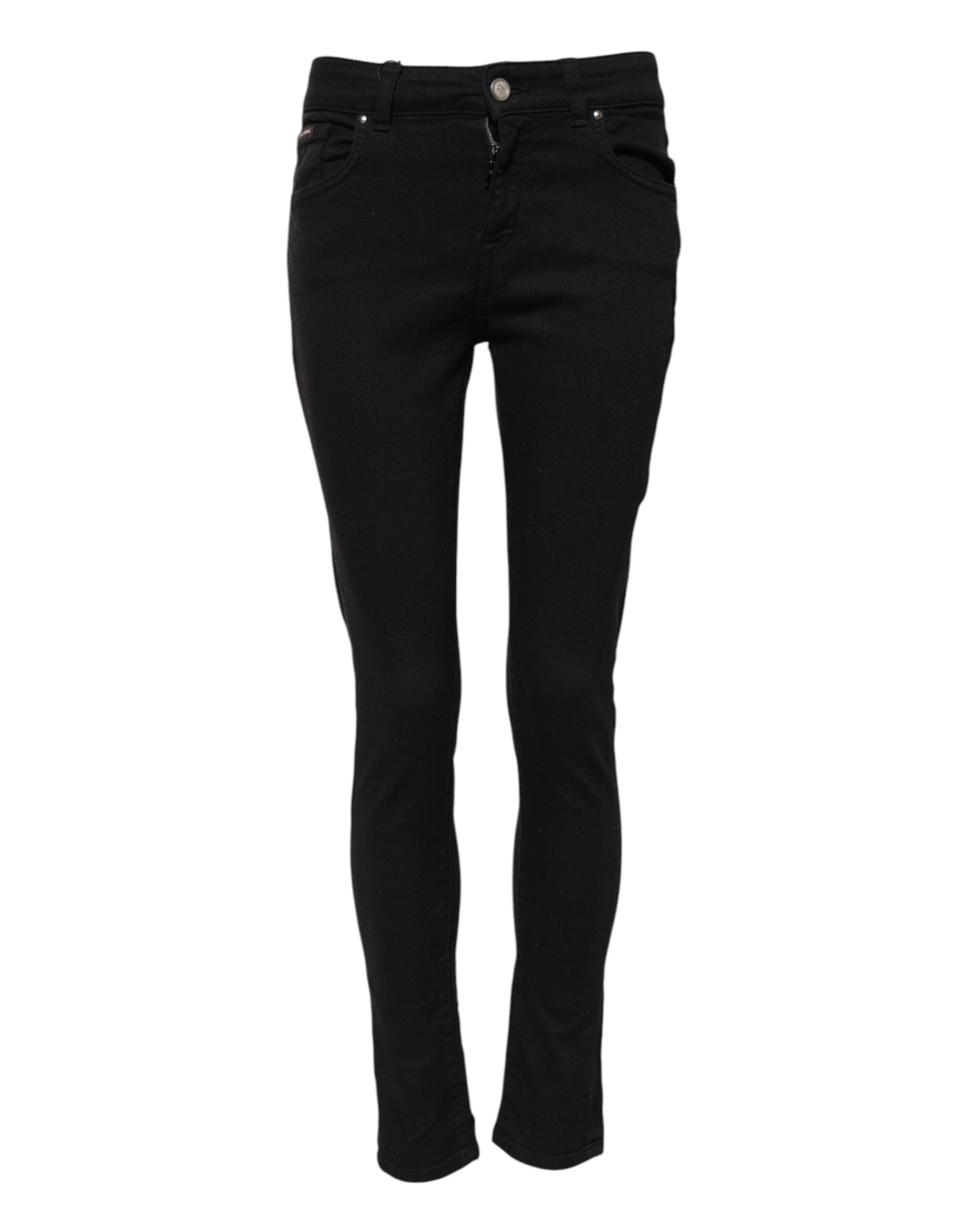 Dolce & Gabbana Black Cotton Skinny Denim Jeans Glam Steals