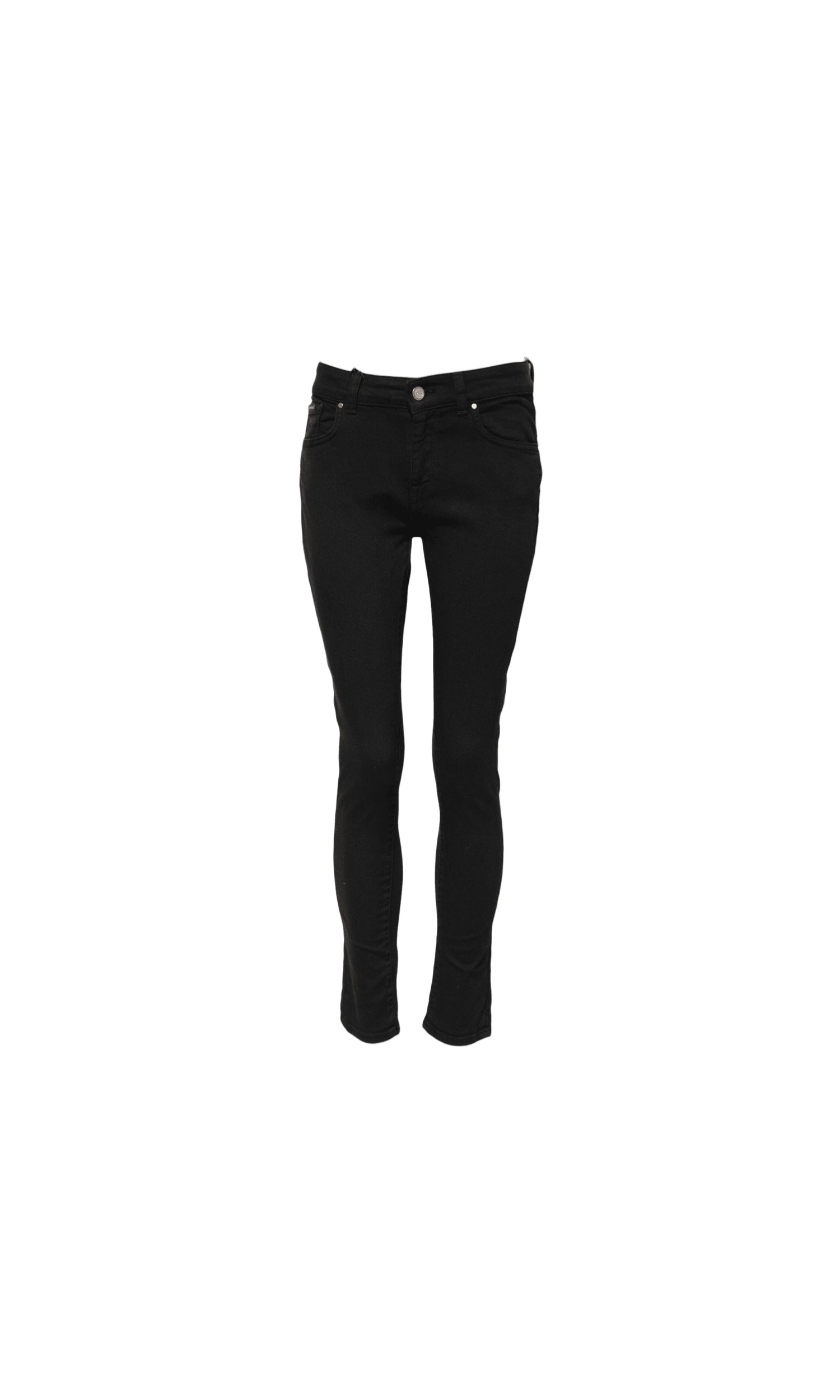 Dolce & Gabbana Black Cotton Skinny Mid Waist Denim Jeans Glam Steals