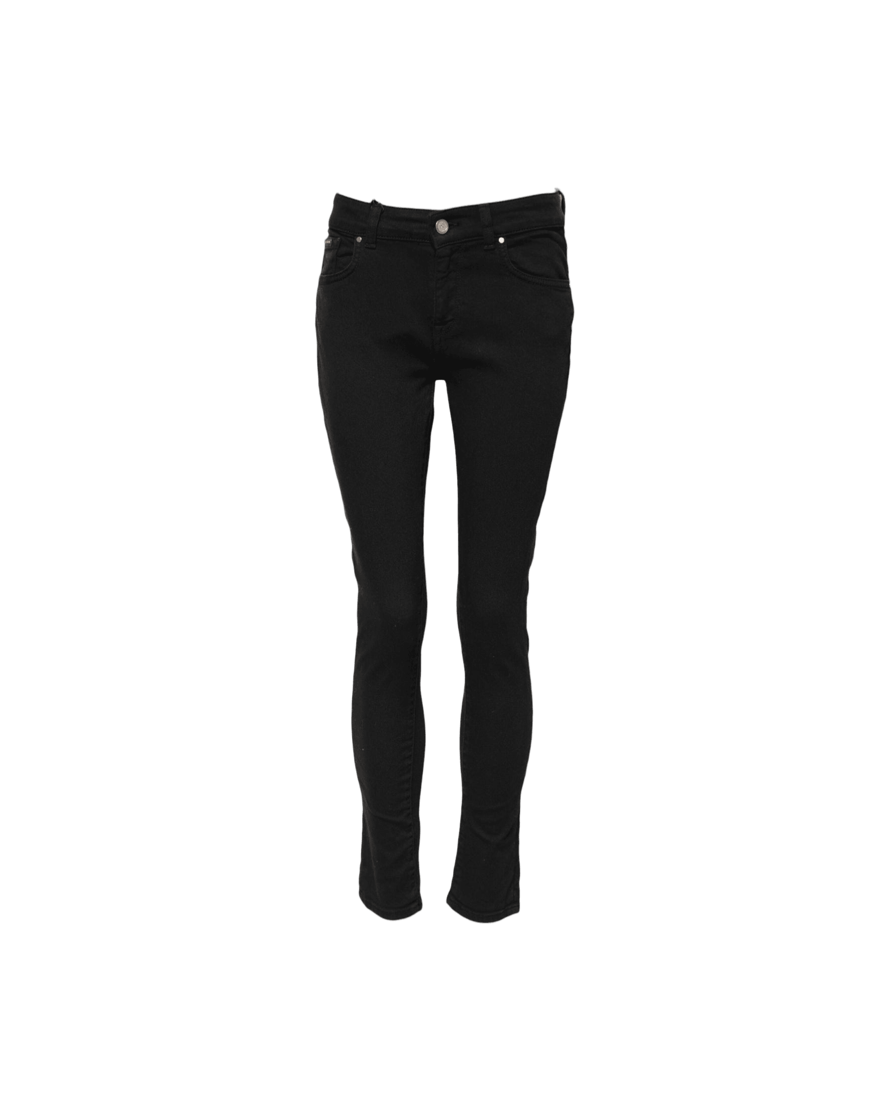 Dolce & Gabbana Black Cotton Skinny Mid Waist Denim Jeans Glam Steals