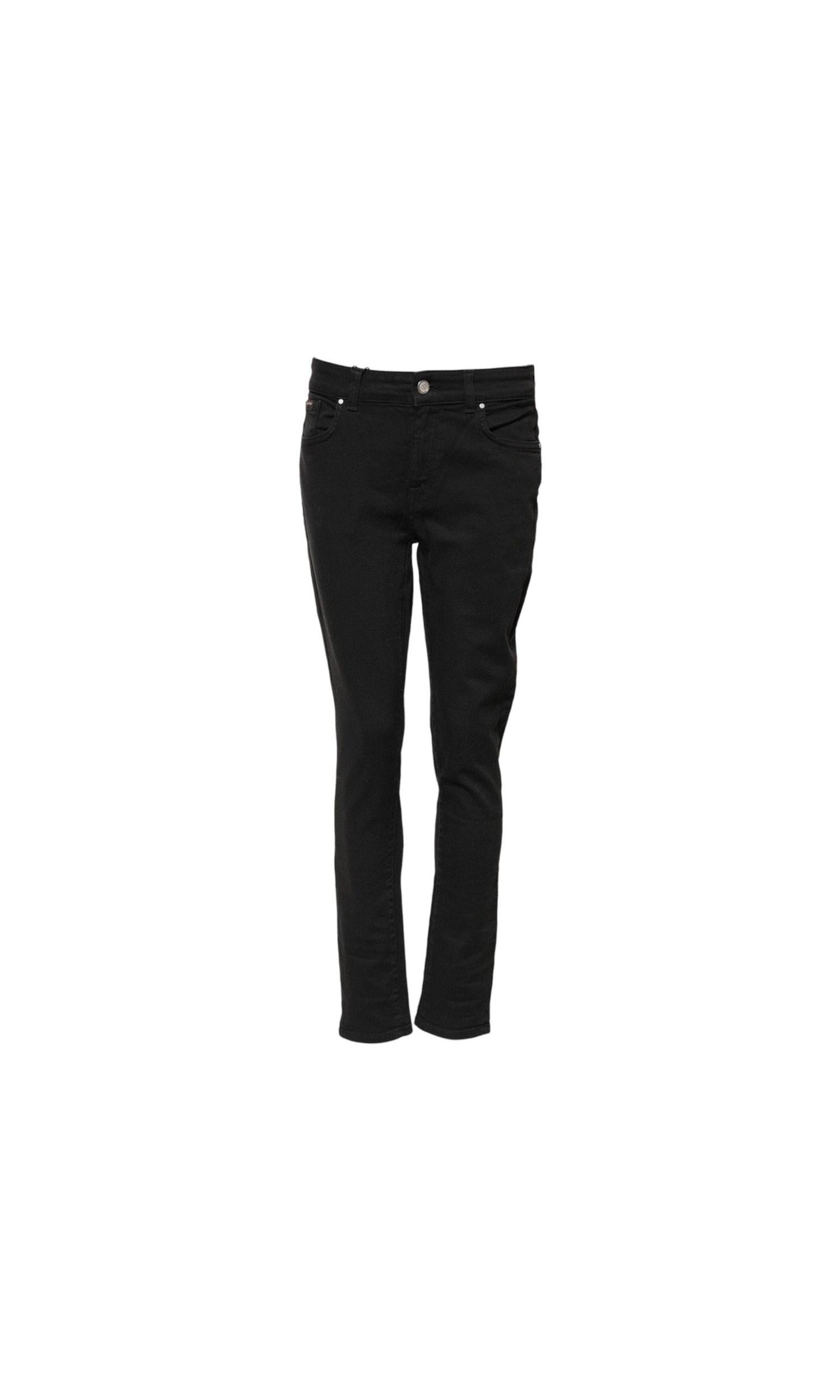 Dolce & Gabbana Black Cotton Skinny Mid Waist Denim Jeans Glam Steals