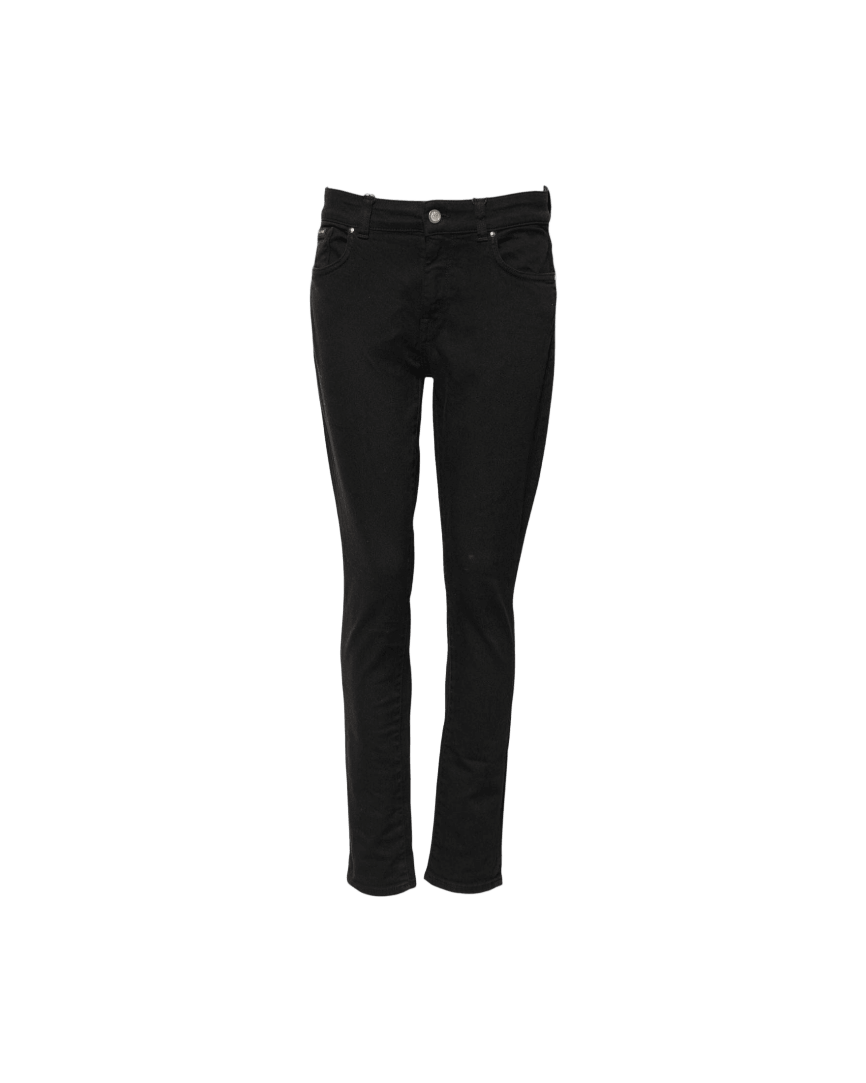 Dolce & Gabbana Black Cotton Skinny Mid Waist Denim Jeans Glam Steals