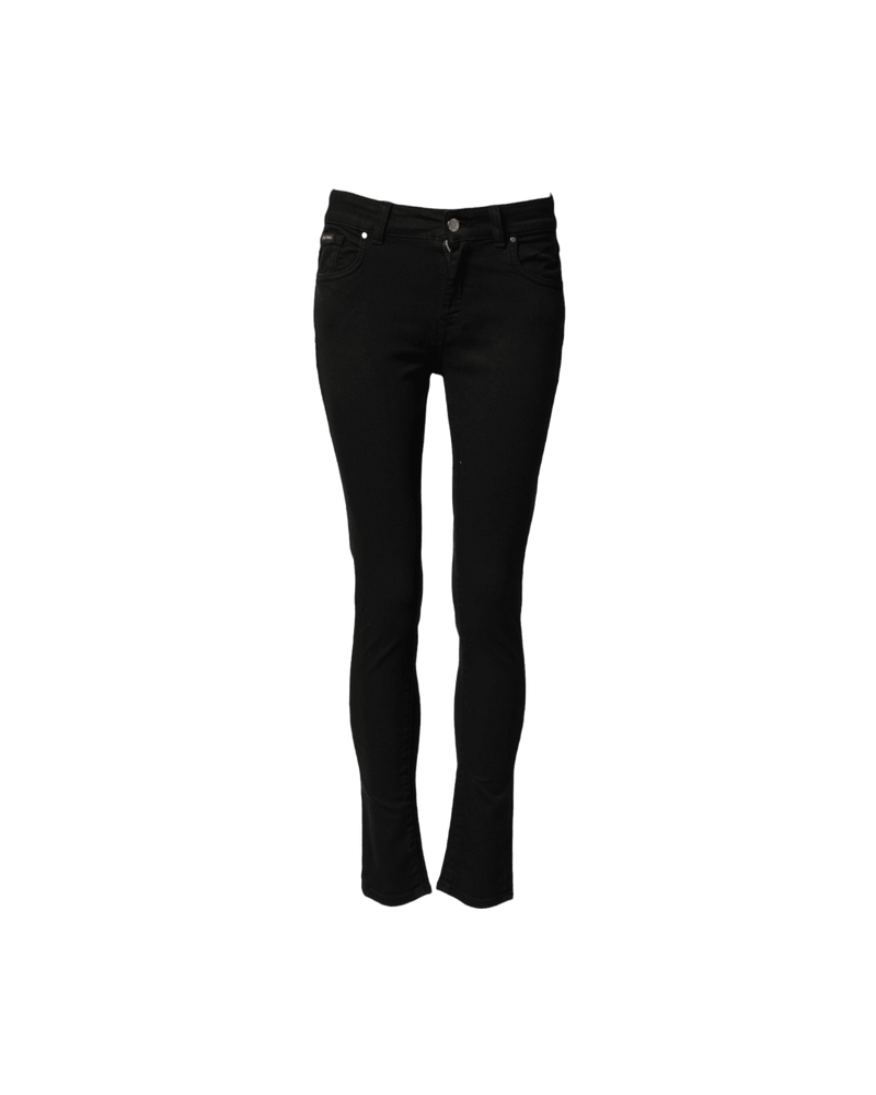 Dolce & Gabbana Black Cotton Skinny Mid Waist Denim Jeans Glam Steals