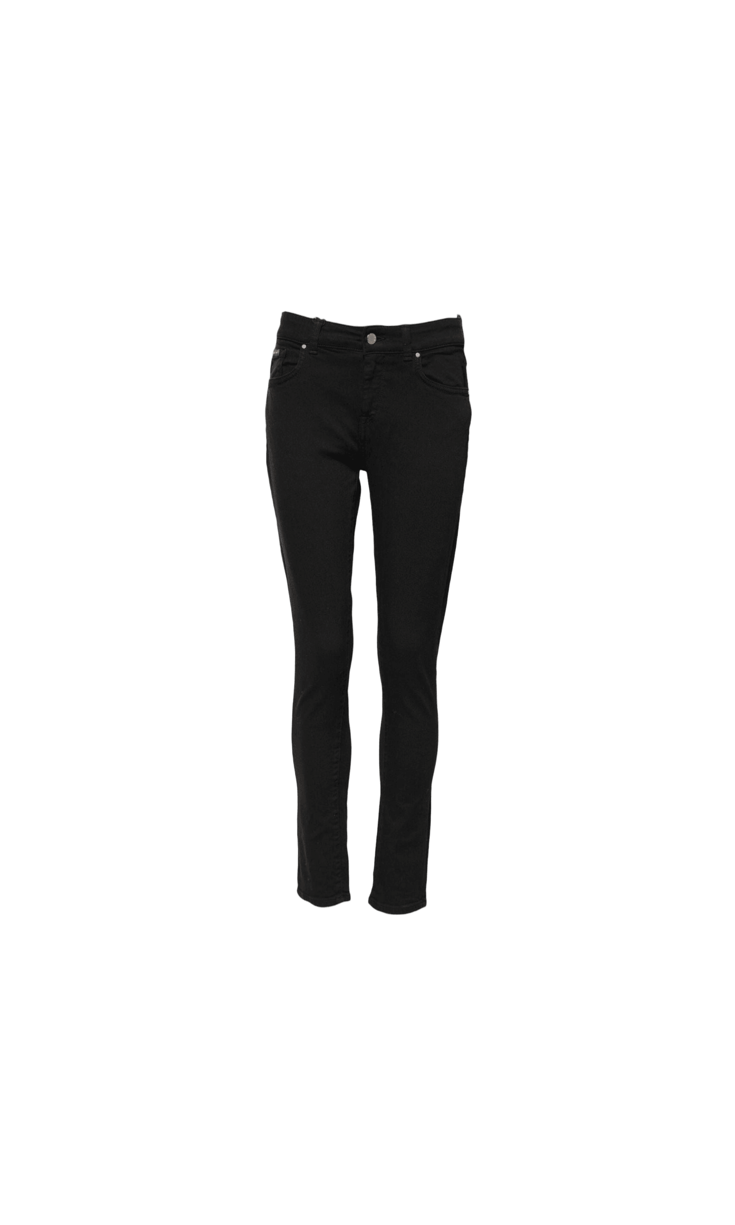 Dolce & Gabbana Black Cotton Skinny Mid Waist Denim Jeans Glam Steals