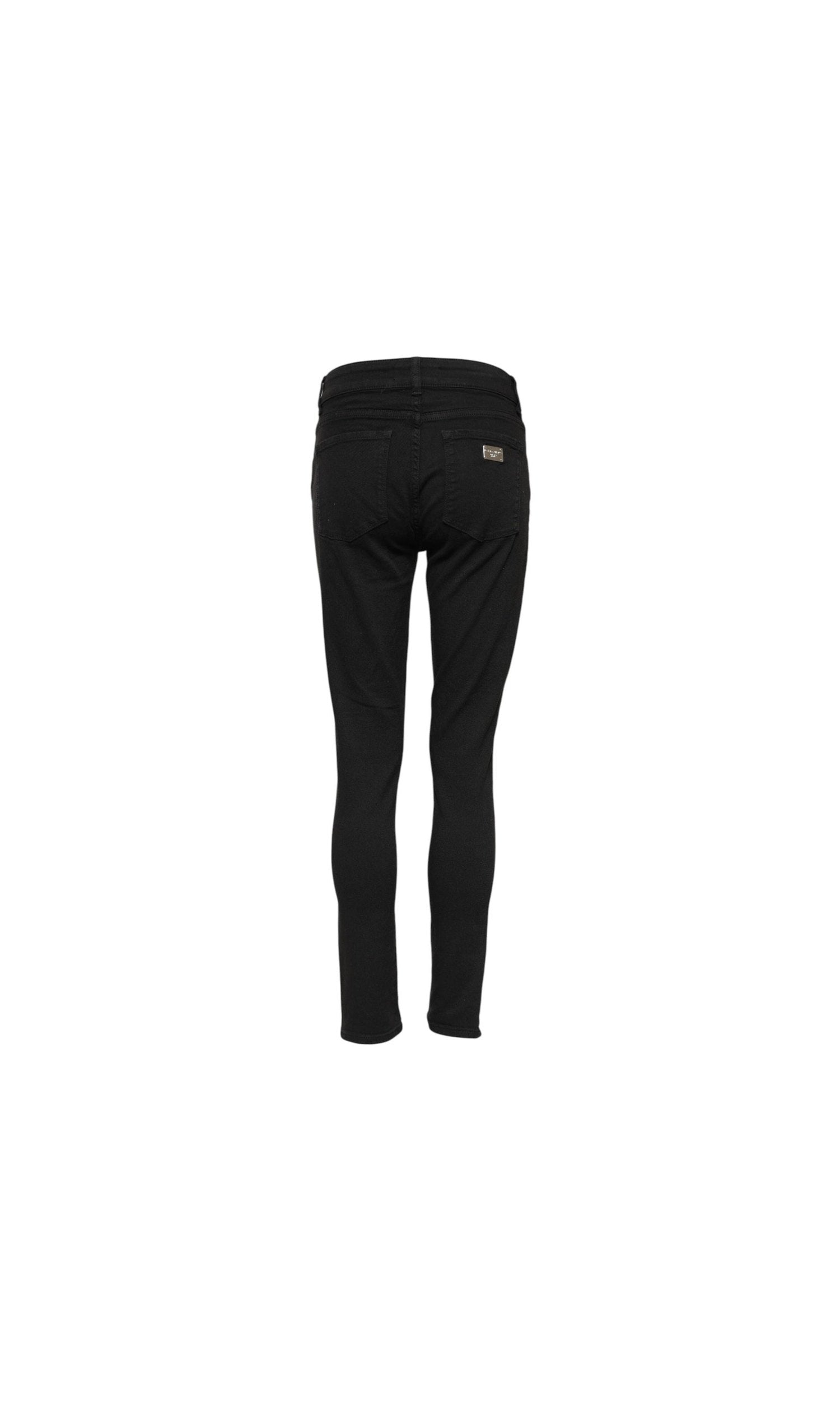 Dolce & Gabbana Black Cotton Skinny Mid Waist Denim Jeans Glam Steals