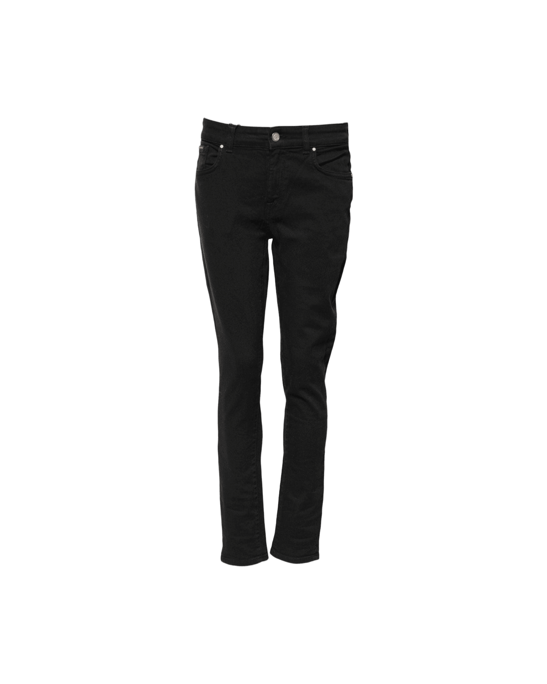 Dolce & Gabbana Black Cotton Skinny Mid Waist Denim Jeans Glam Steals