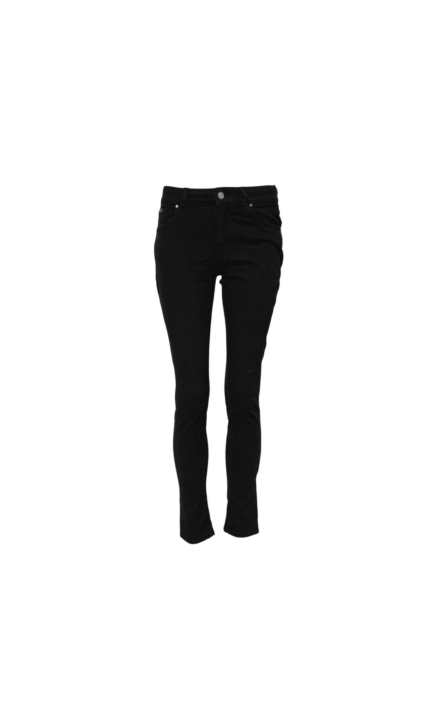 Dolce & Gabbana Black Cotton Skinny Mid Waist Denim Jeans Glam Steals