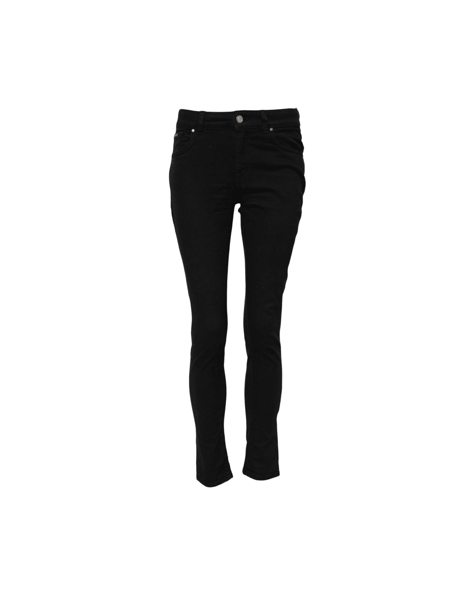 Dolce & Gabbana Black Cotton Skinny Mid Waist Denim Jeans Glam Steals