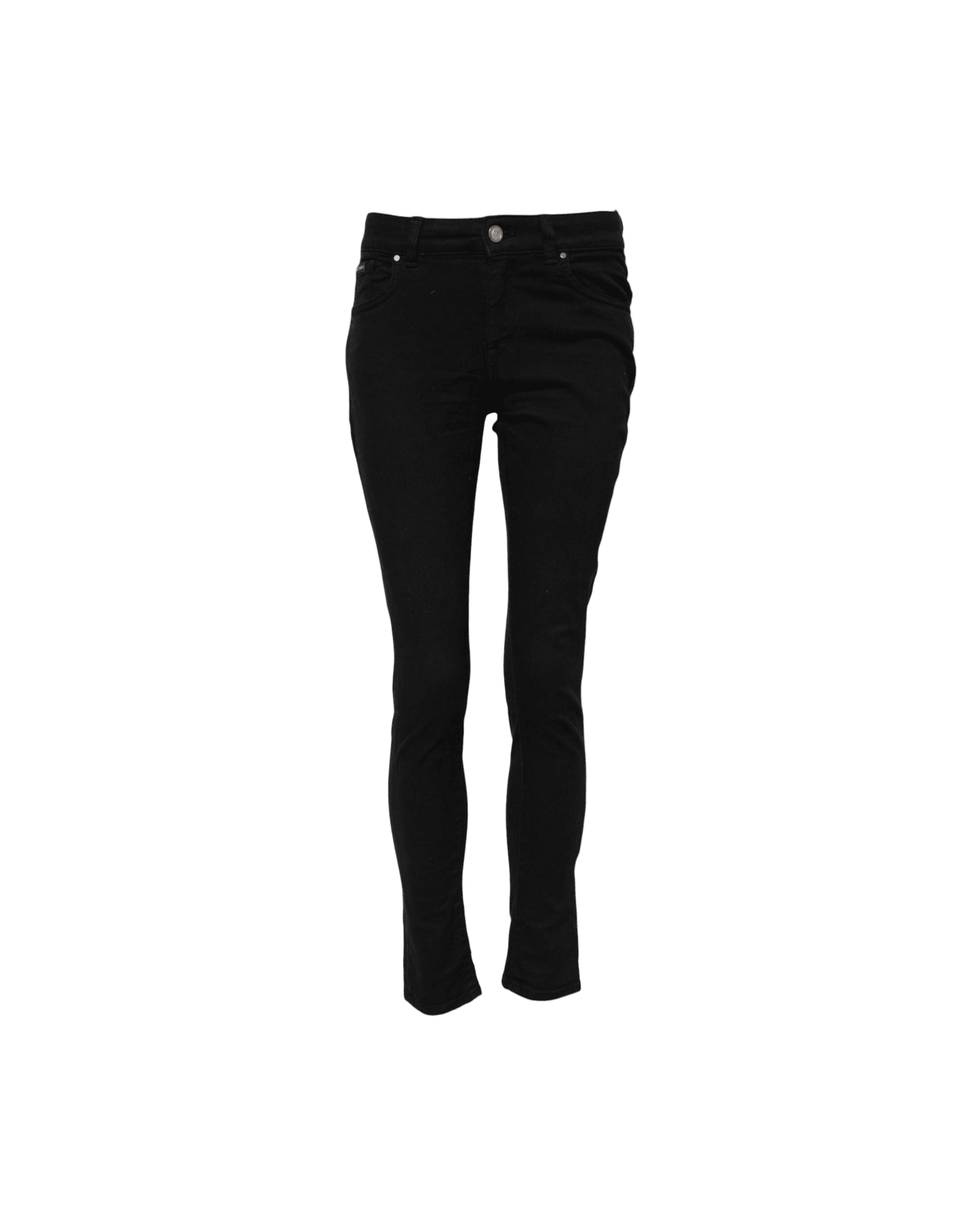 Dolce & Gabbana Black Cotton Skinny Mid Waist Denim Jeans Glam Steals