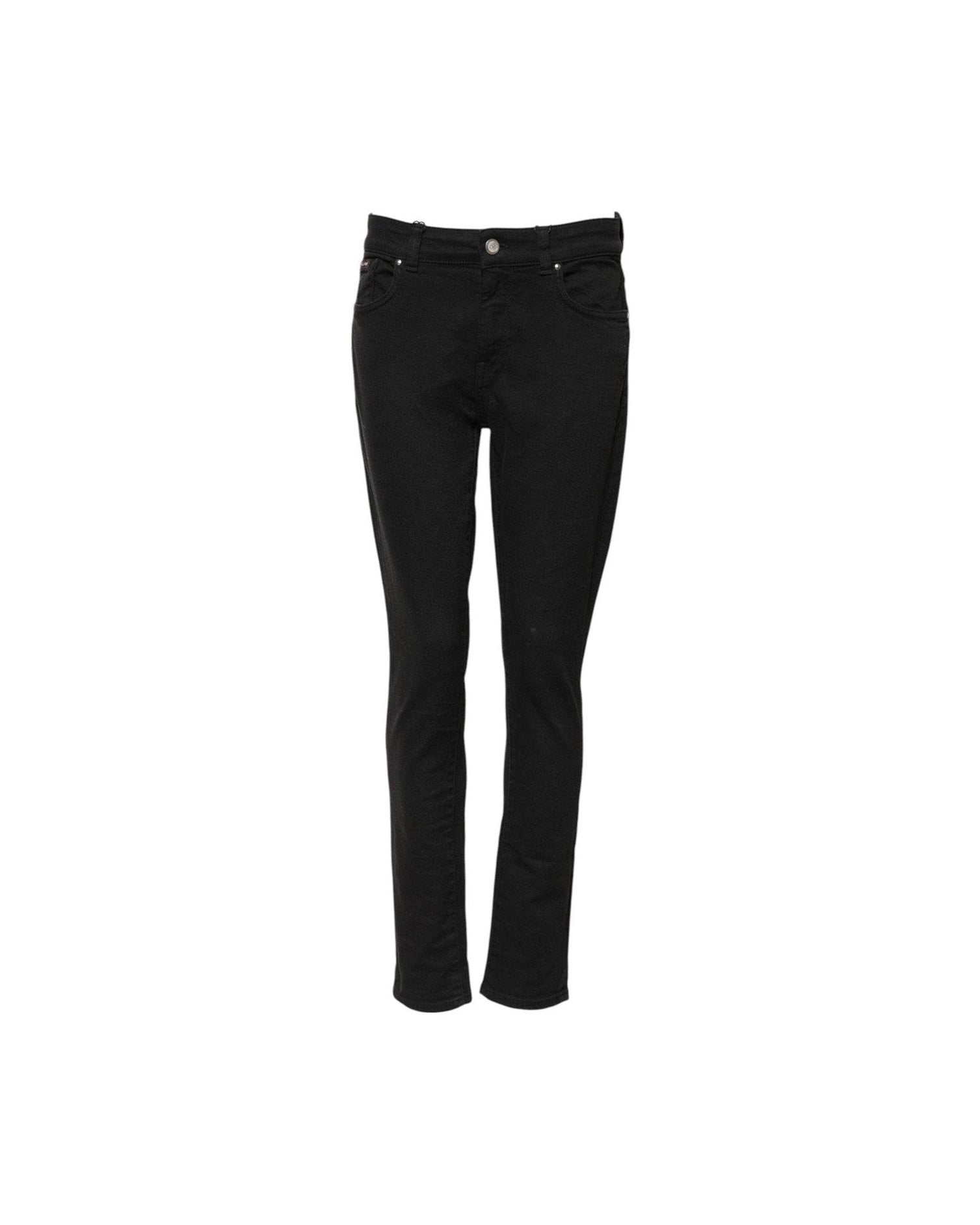Dolce & Gabbana Black Cotton Skinny Mid Waist Denim Jeans Glam Steals