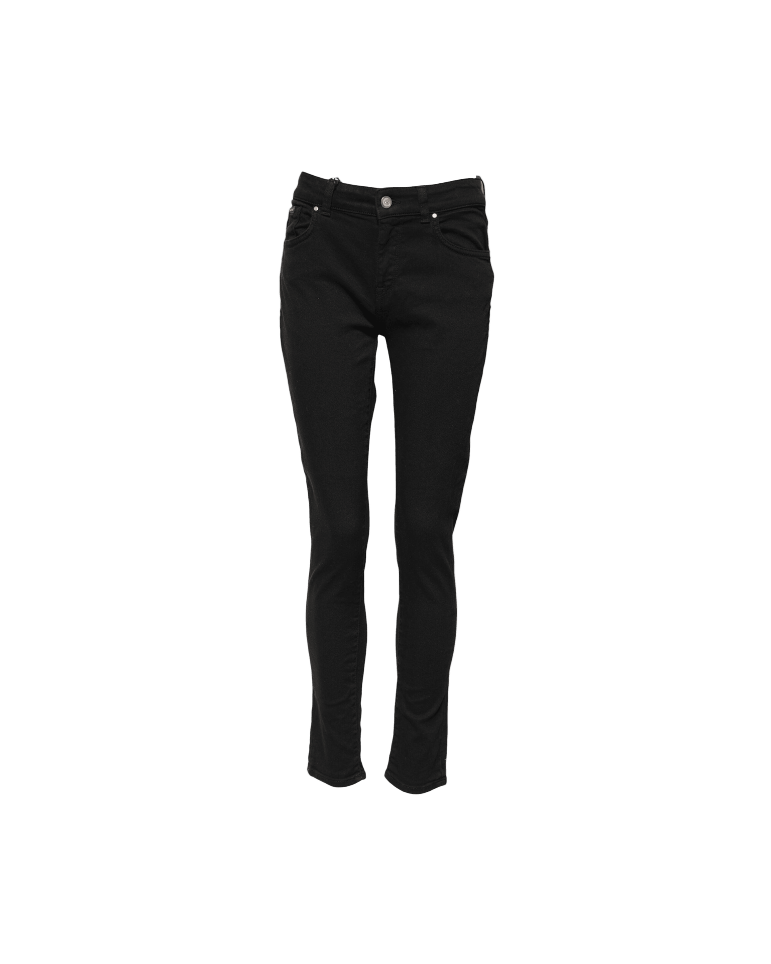 Dolce & Gabbana Black Cotton Skinny Mid Waist Denim Jeans Glam Steals