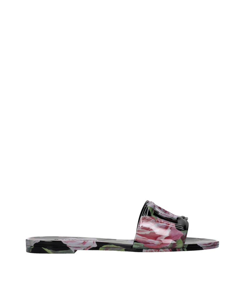 Dolce & Gabbana Black Cotton Slippers Glam Steals