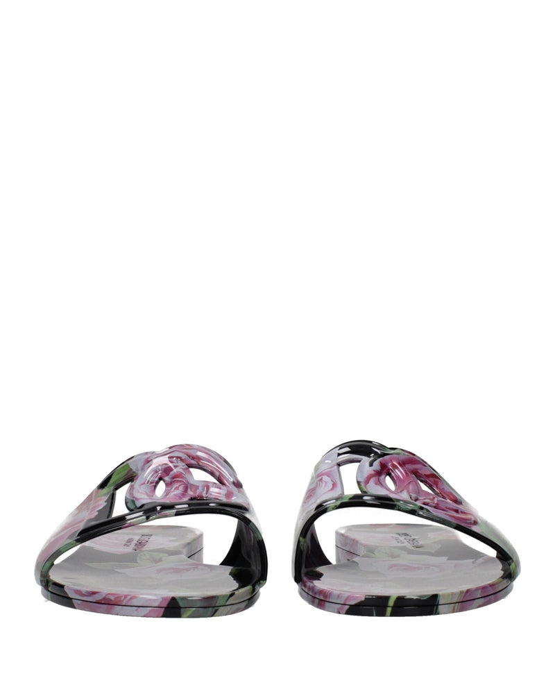 Dolce & Gabbana Black Cotton Slippers Glam Steals