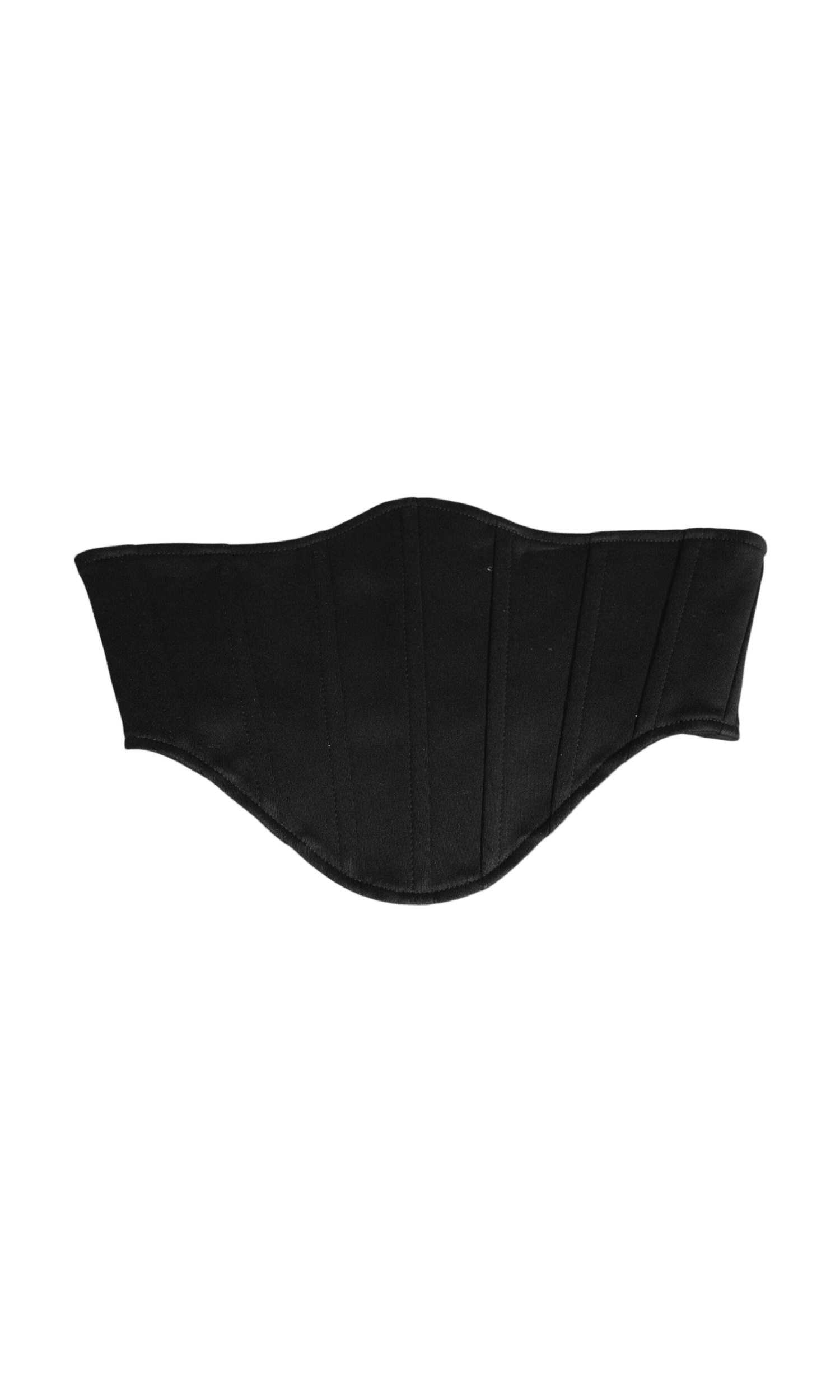 Dolce & Gabbana Black Cotton Waist Tuxedo Belt Cummerbund Glam Steals