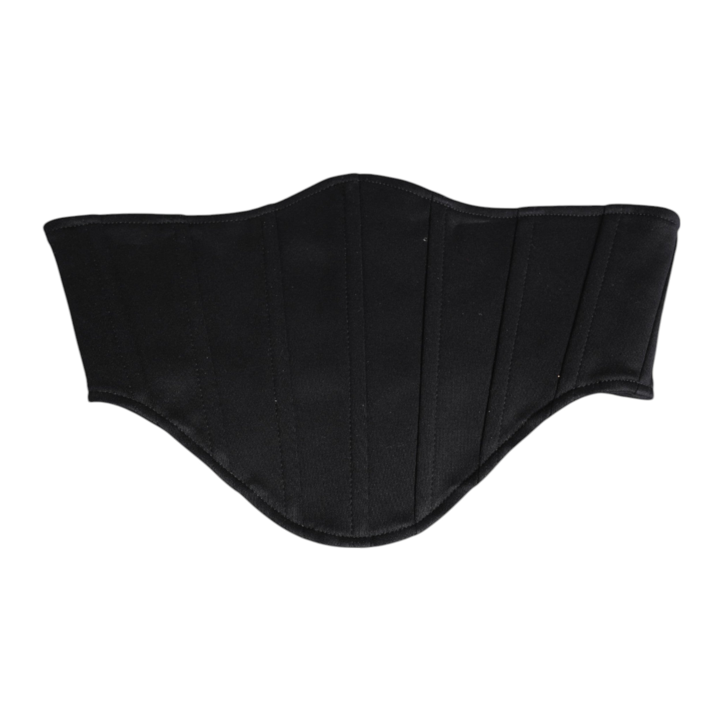 Dolce & Gabbana Black Cotton Waist Tuxedo Belt Cummerbund Glam Steals