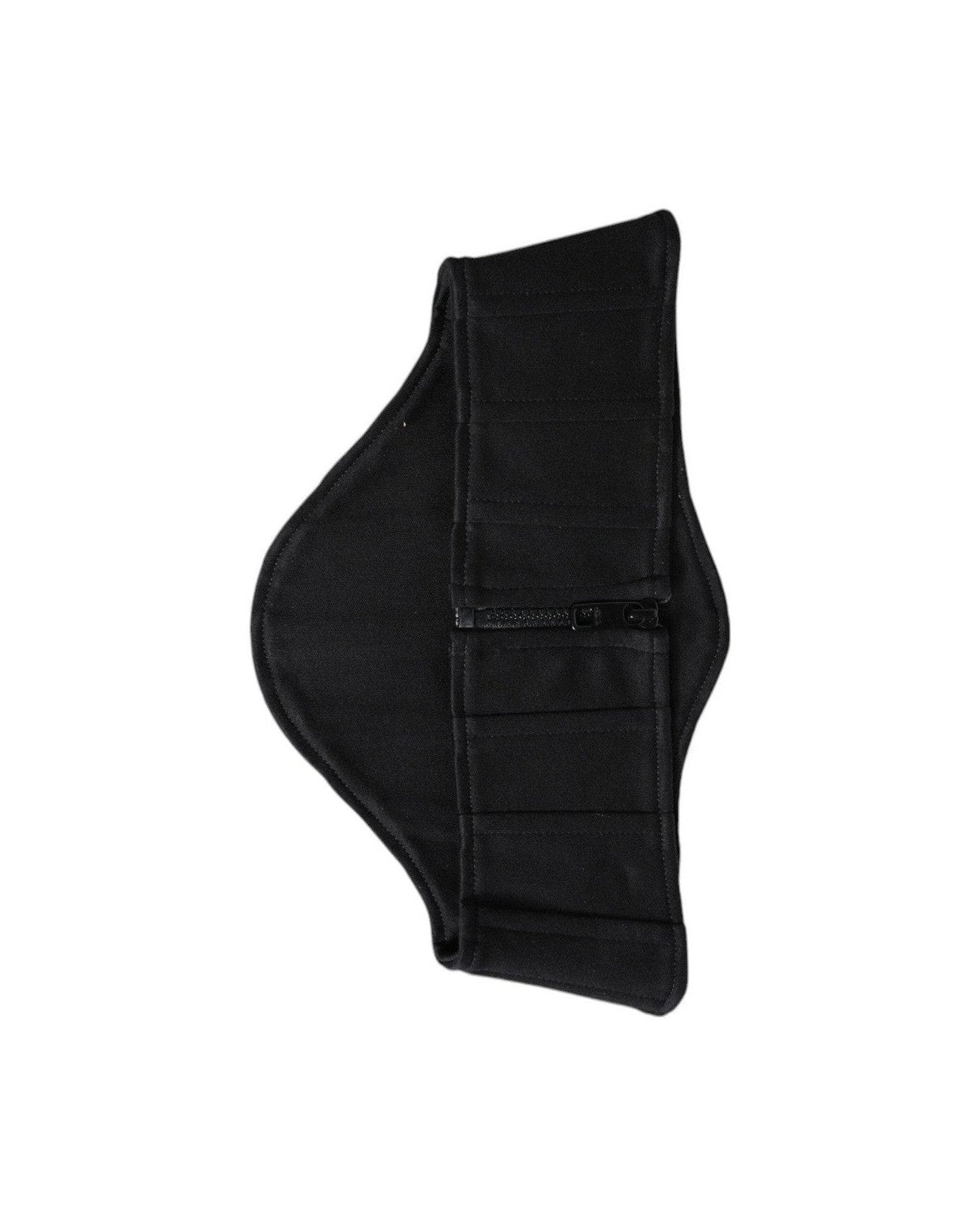 Dolce & Gabbana Black Cotton Waist Tuxedo Belt Cummerbund Glam Steals