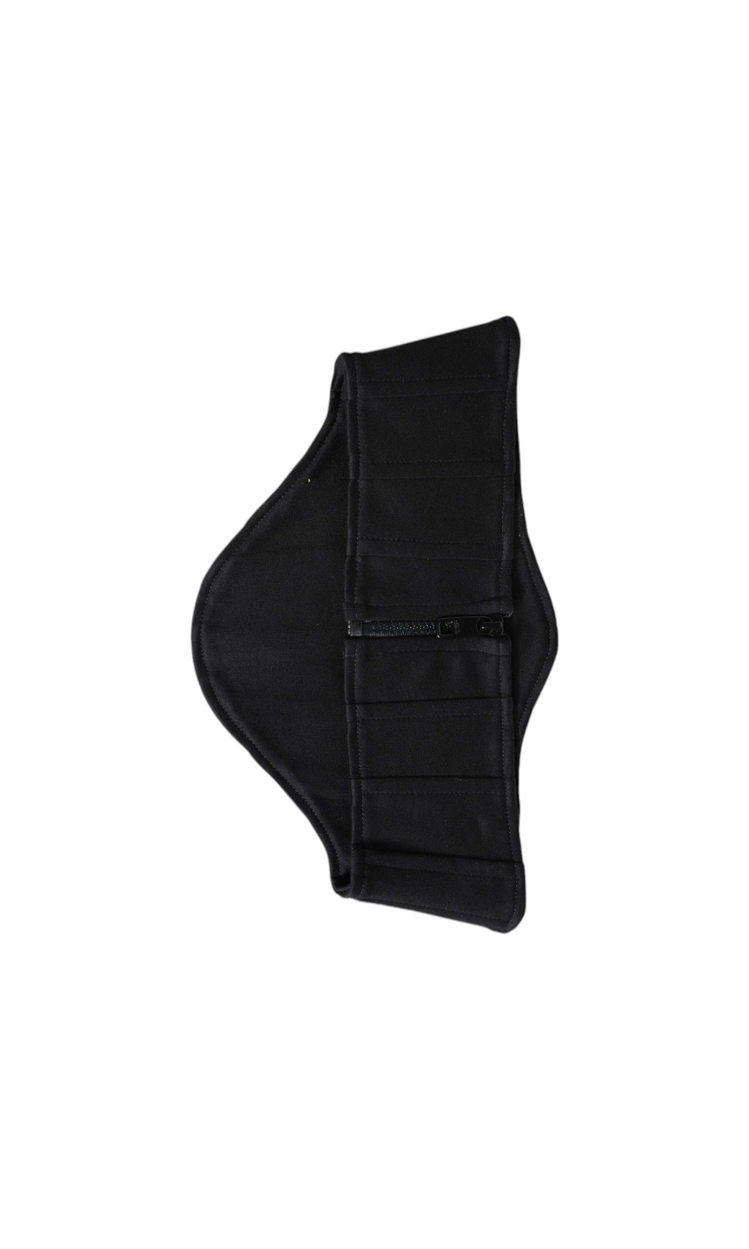 Dolce & Gabbana Black Cotton Waist Tuxedo Belt Cummerbund Glam Steals