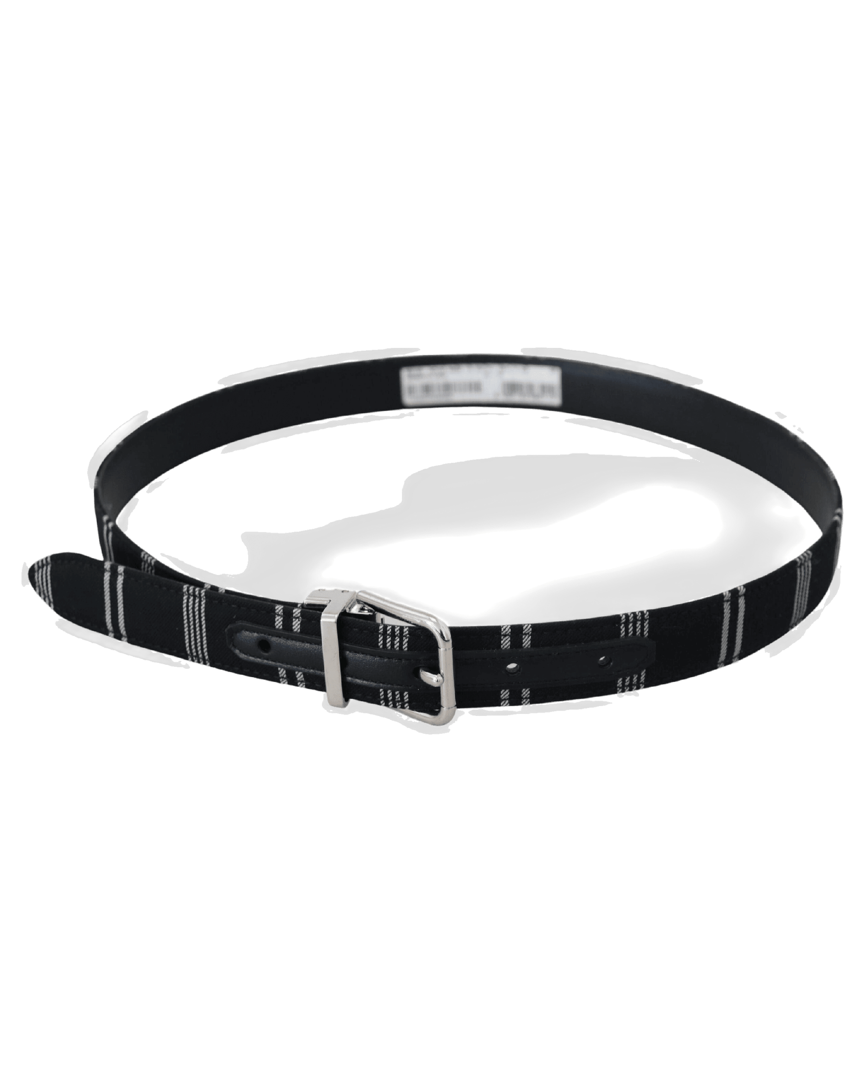 Dolce & Gabbana Black Cotton Metal Buckle Belt Belts