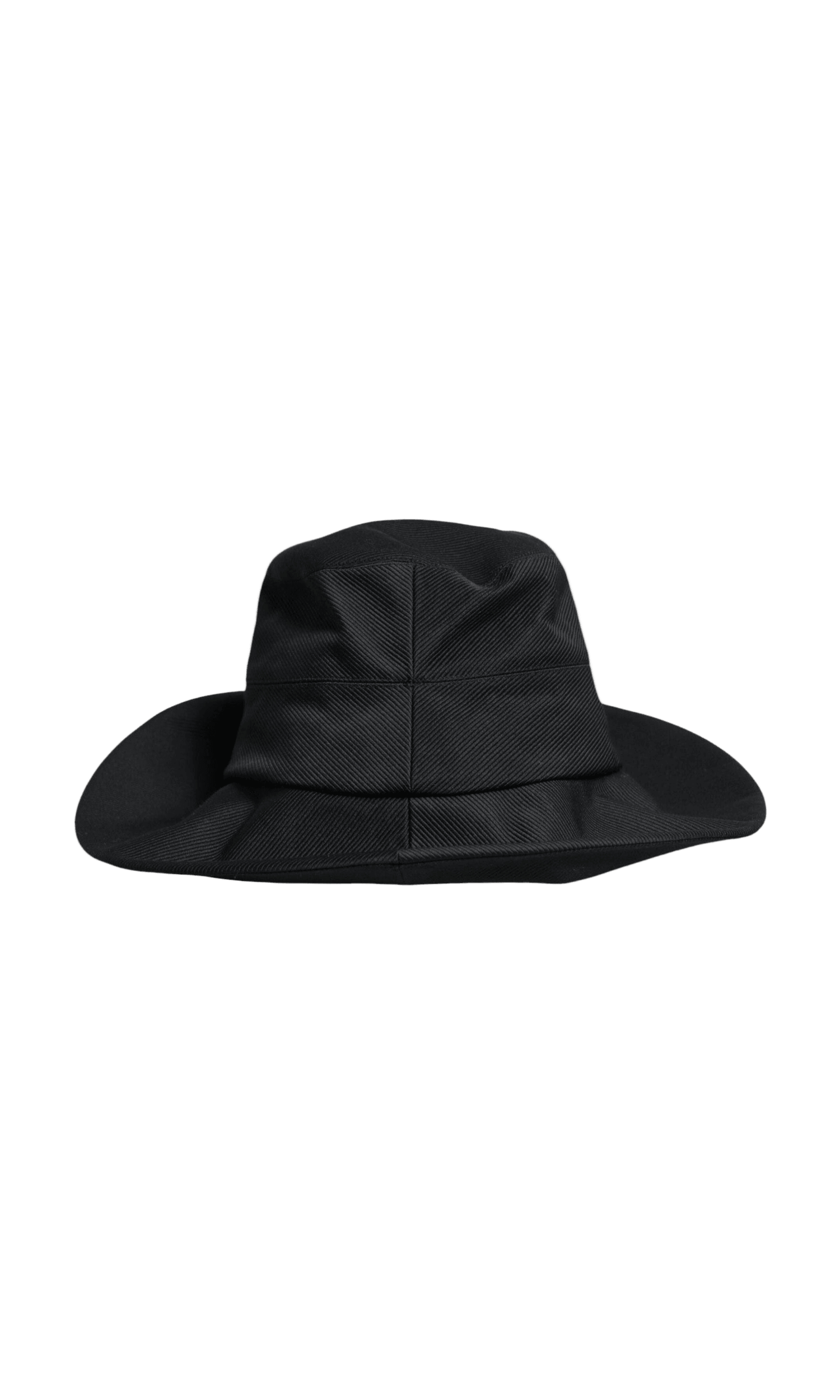 Dolce & Gabbana Black Cotton Wide Brim Fedora Hat Glam Steals