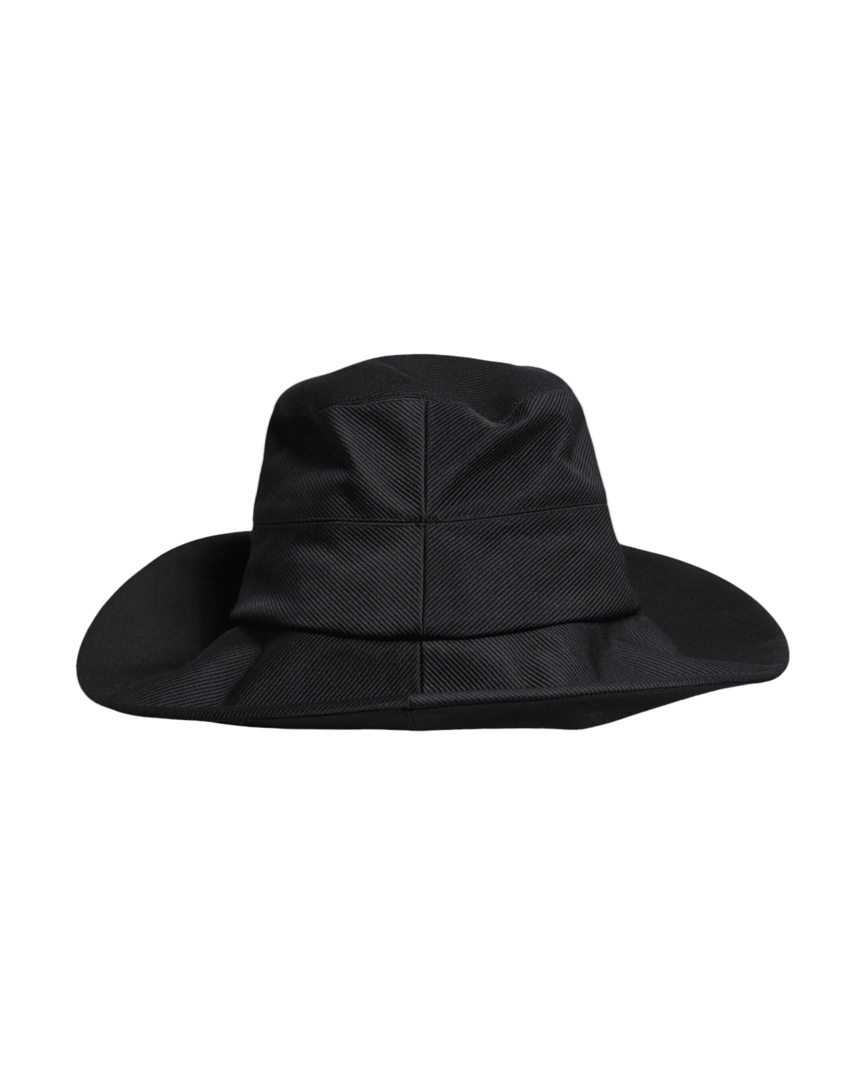 Dolce & Gabbana Black Cotton Wide Brim Fedora Hat Glam Steals