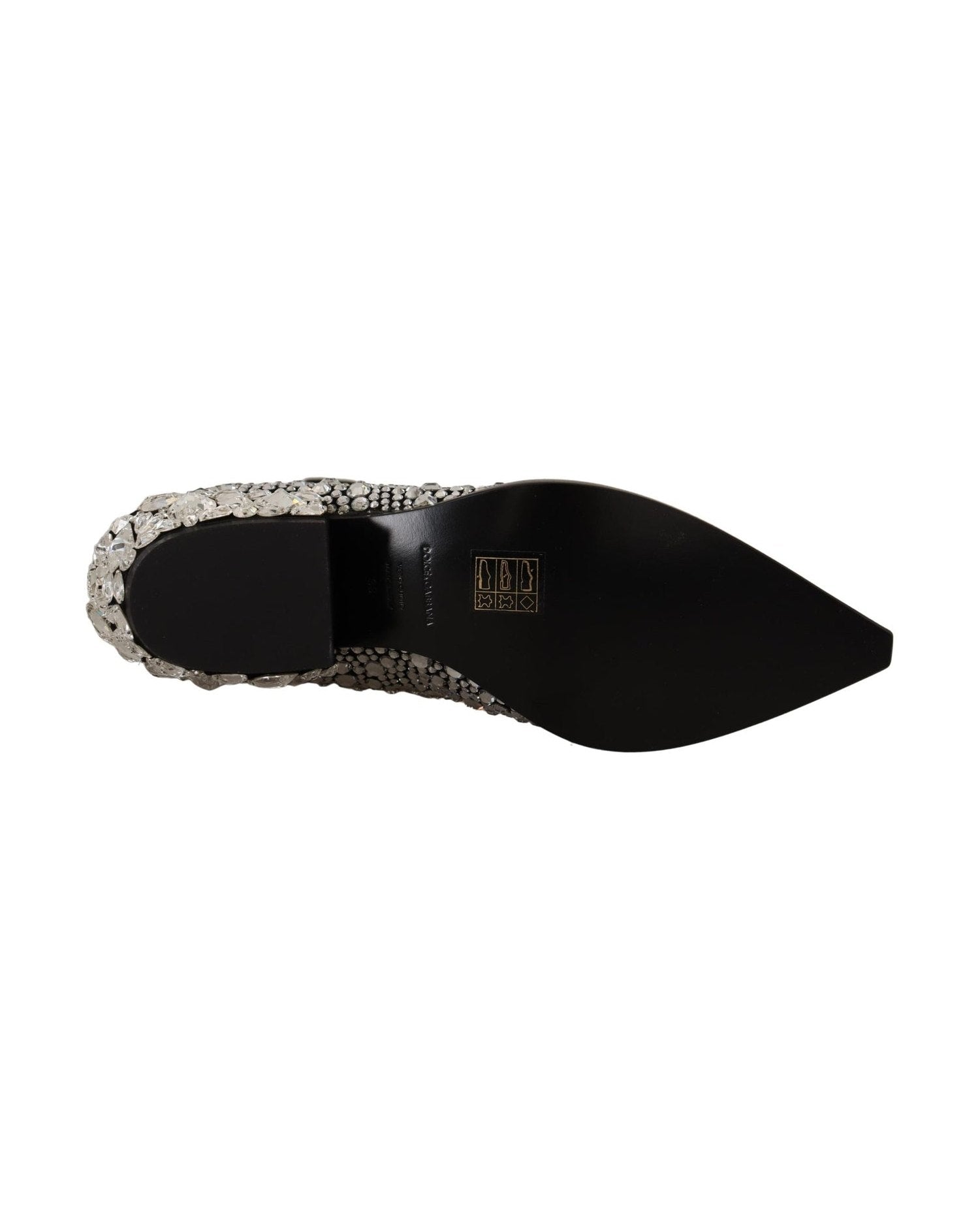 Dolce & Gabbana Crystal-Embellished Suede Black Boots Glam Steals