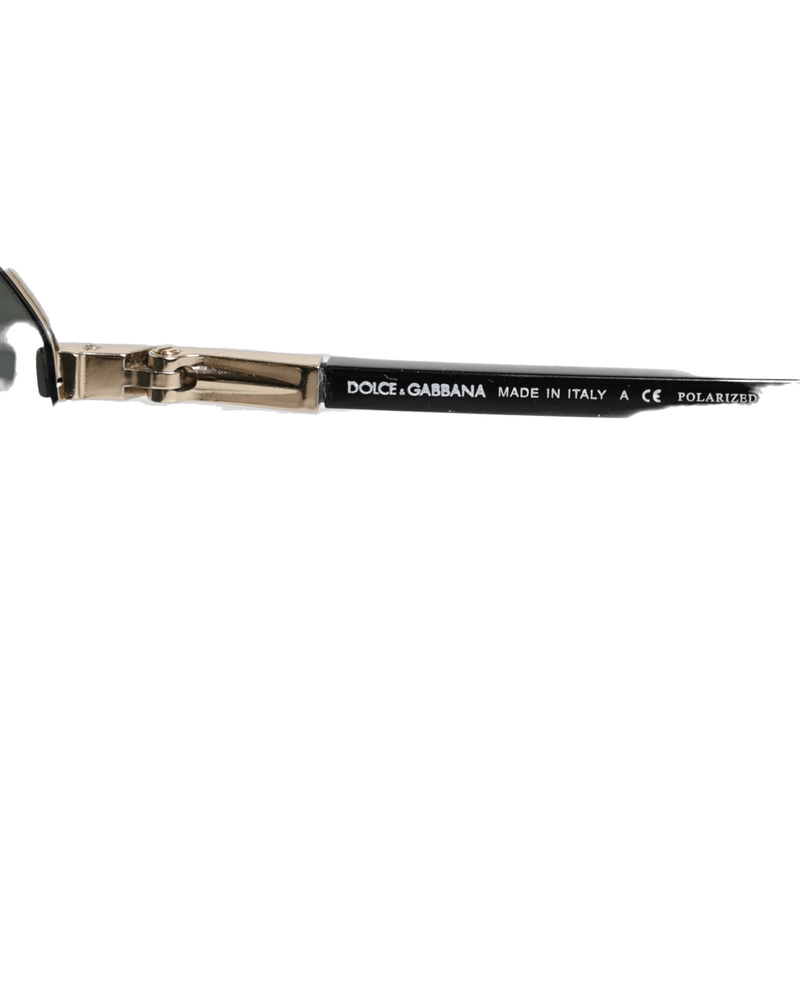 Dolce & Black Gabbana Dg2106k Plated Polarized Metalframe Sunglasses Glam Steals