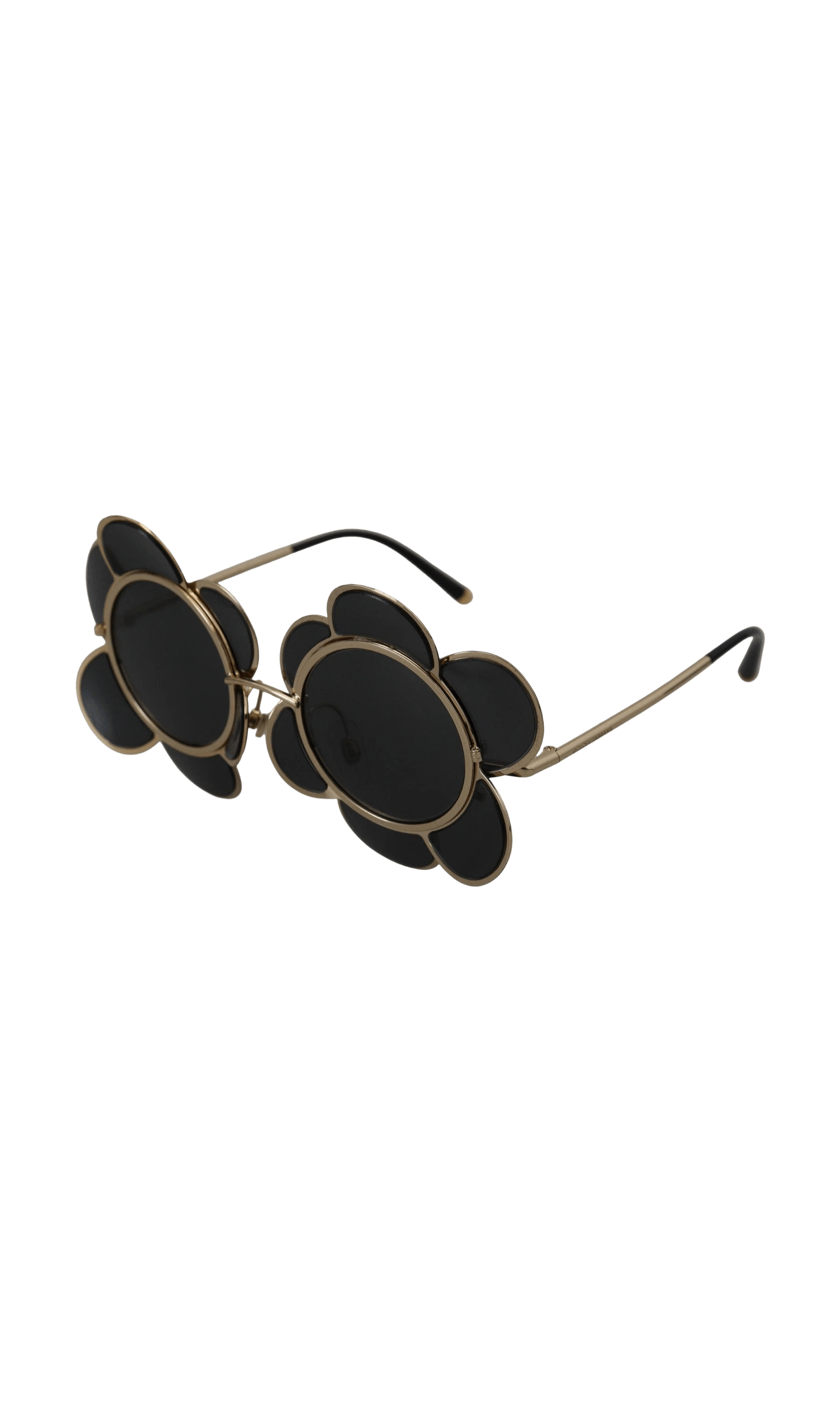 Dolce & Gabbana Black Dg2201 Lens Gold Frame Limited Edition Sunglasses Glam Steals