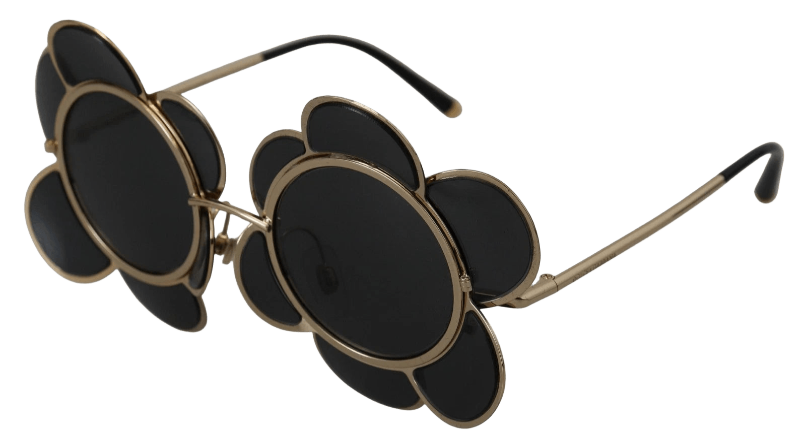 Dolce & Gabbana Black Dg2201 Lens Gold Frame Limited Edition Sunglasses Glam Steals