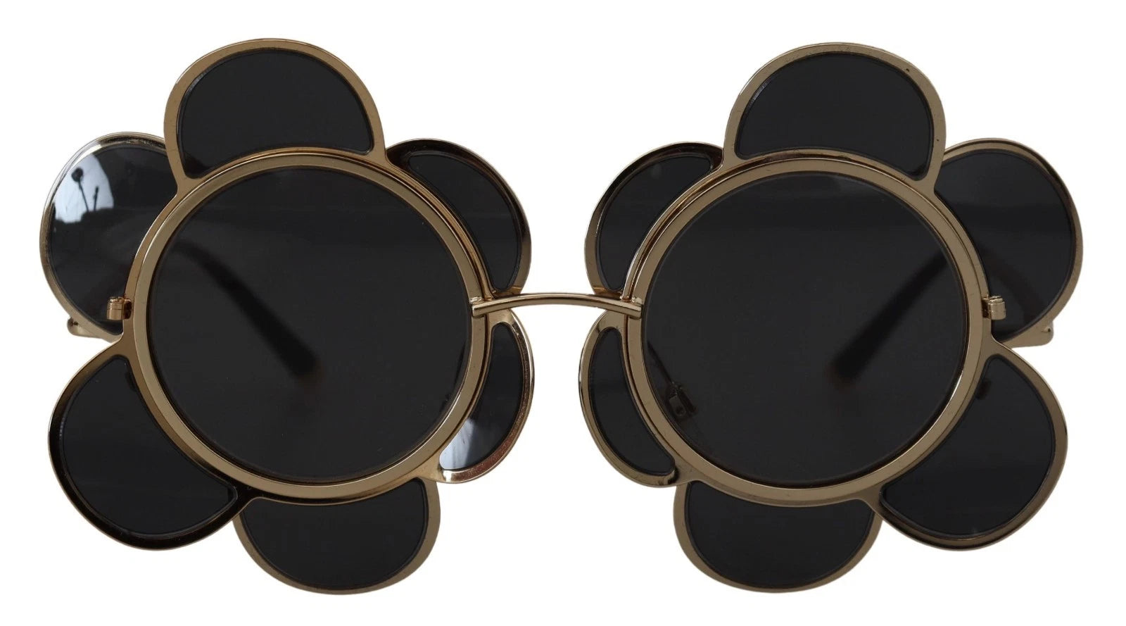 Dolce & Gabbana Black Dg2201 Lens Gold Frame Limited Edition Sunglasses Glam Steals